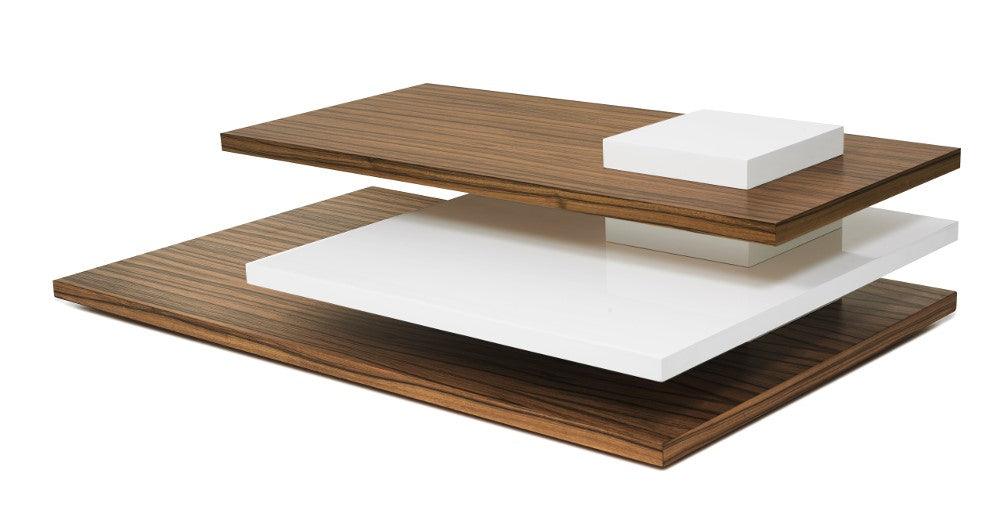 Planar Cocktail Table, Dao Wood w/ White Lacquer - Frankwebs