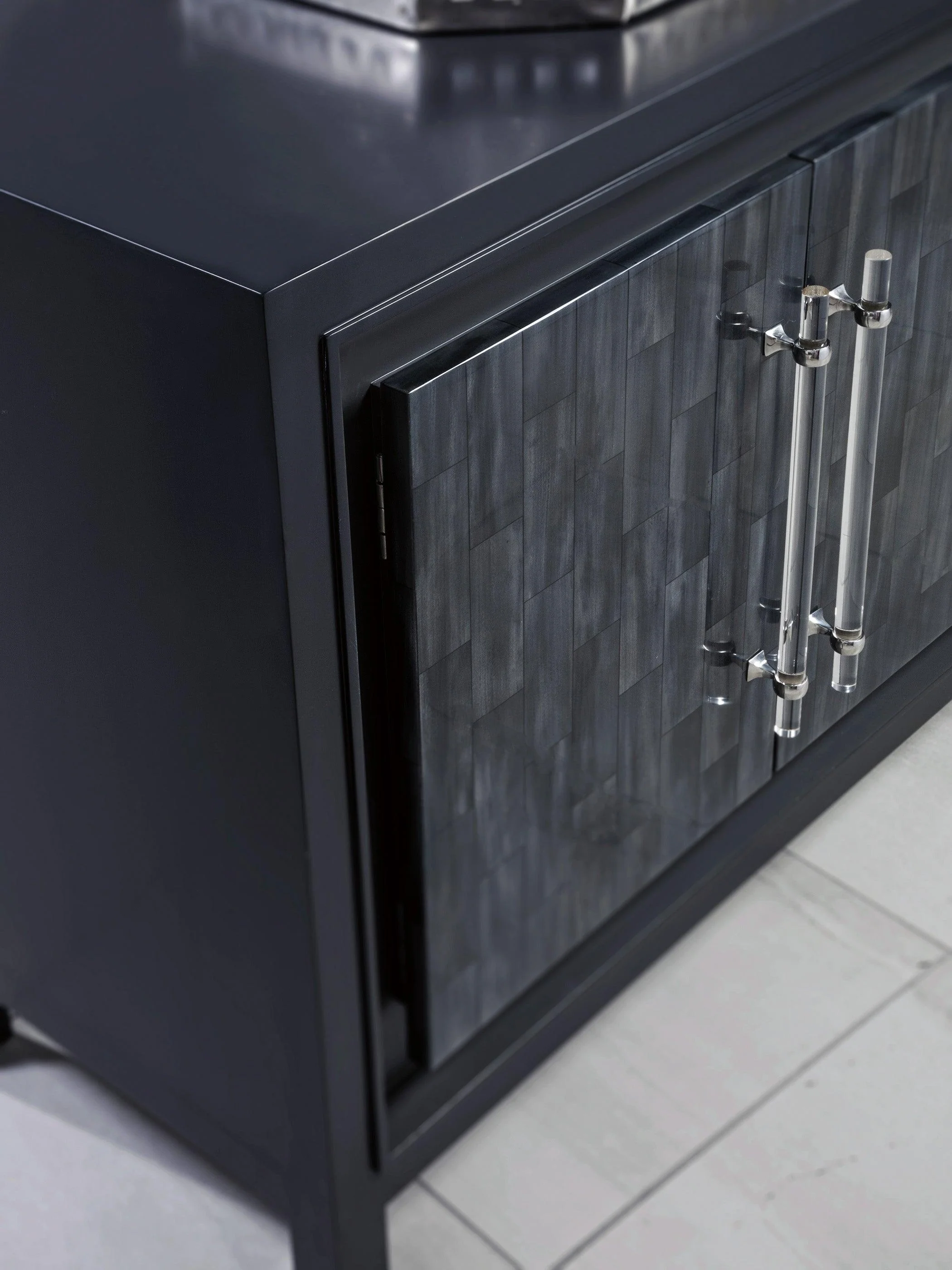 Signature Designs Elation Gray Long Media Console - Frankwebs