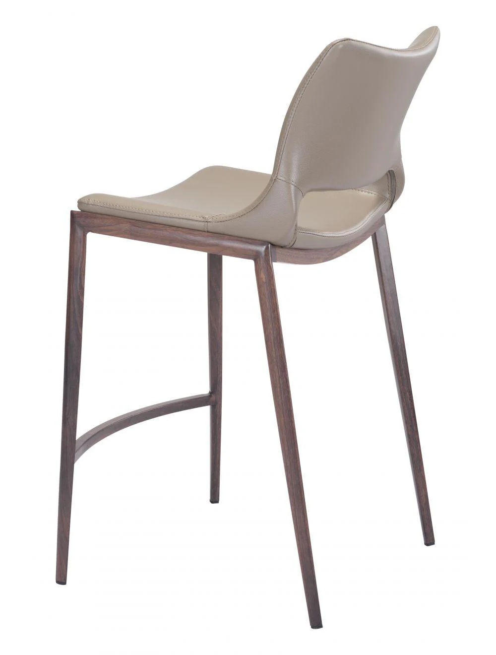 Ace Counter Chair (Set of 2) Gray & Walnut - Frankwebs