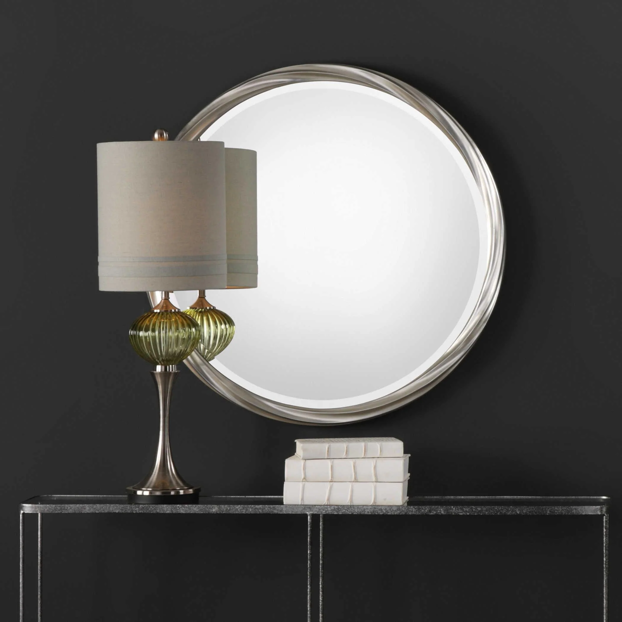 ORION SILVER ROUND MIRROR - Frankwebs