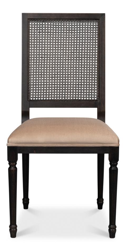 Cane Back Side Chair - Nero - Toffee - Set of 2 - Frankwebs