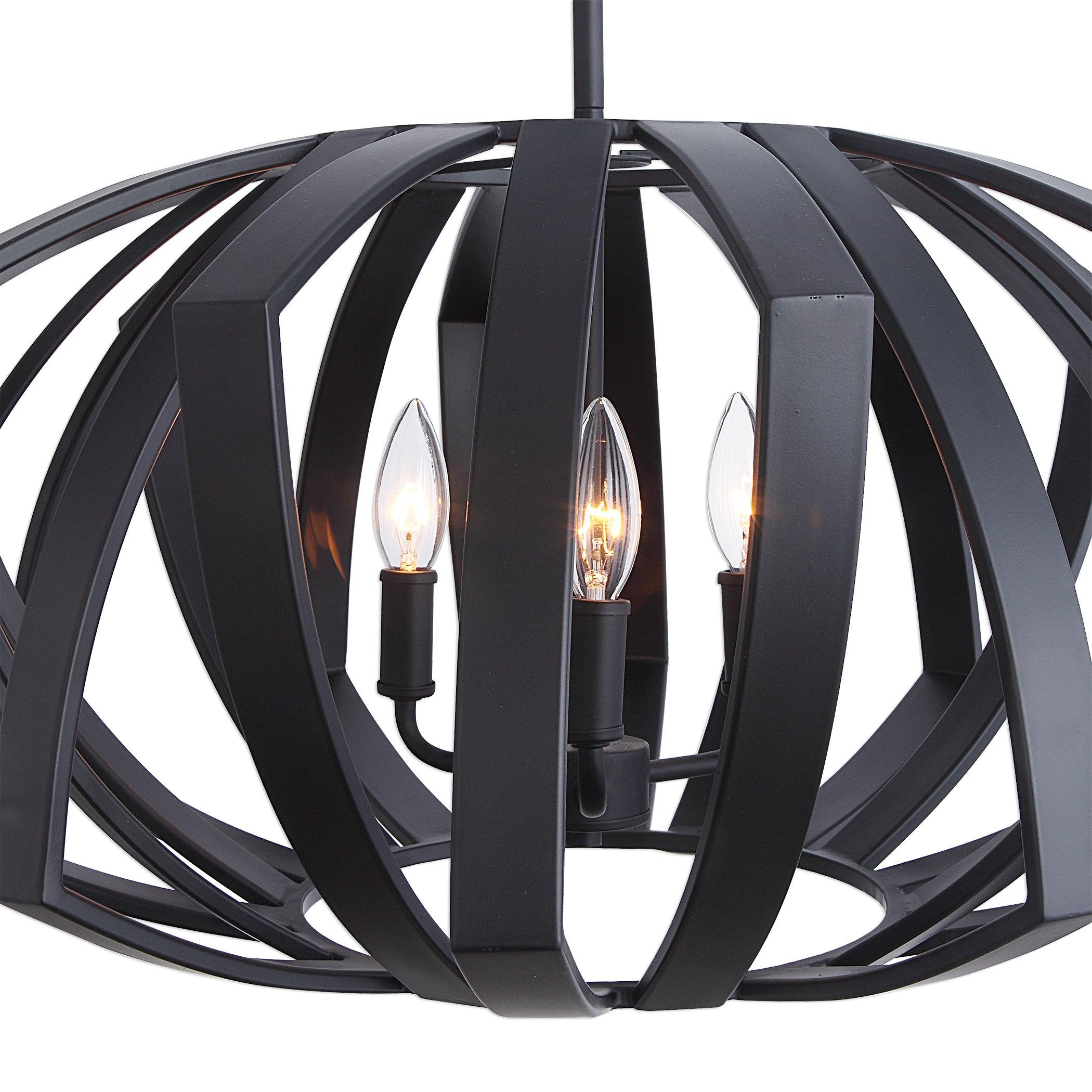 THALES BLACK GEOMETRIC 3 LIGHT PENDANT - Frankwebs