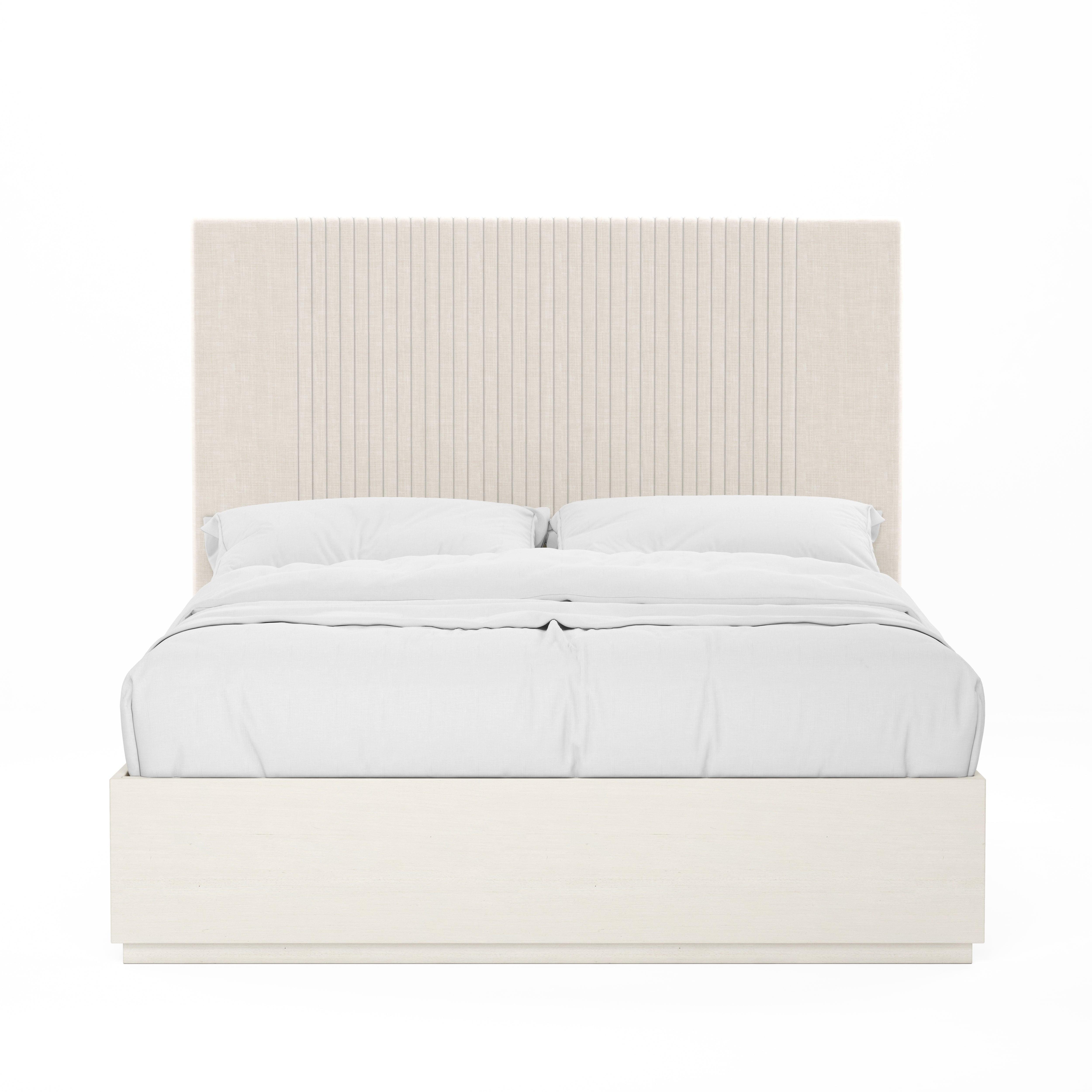Blanc Upholstered Panel Bed - Frankwebs