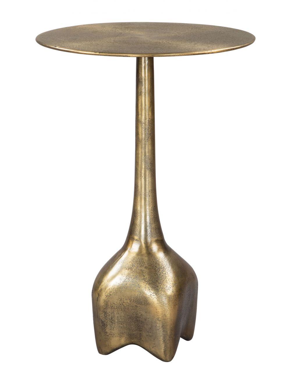 Lexi Side Table Antique Brass - Frankwebs