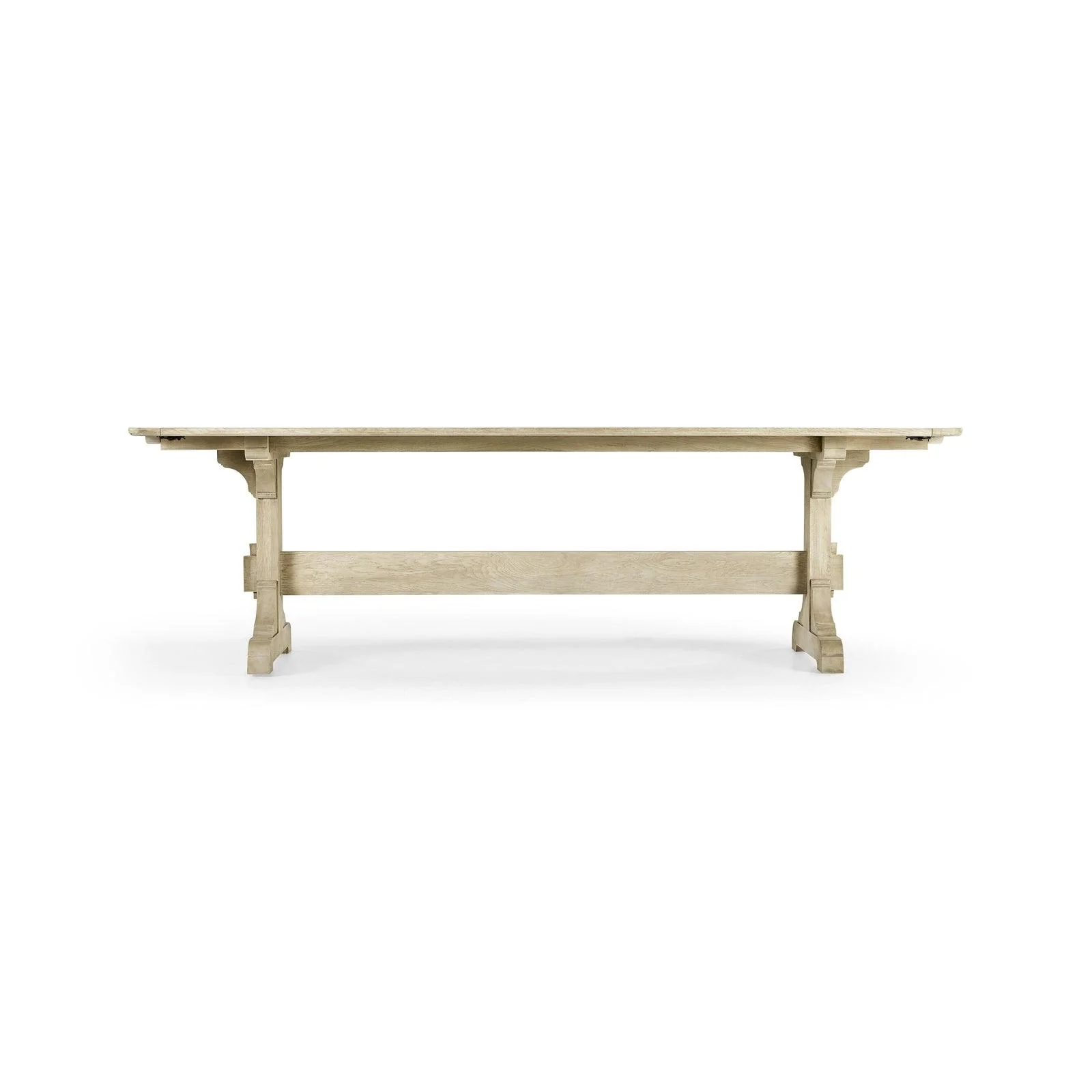 Timeless Epoch Trestle Dining Table in Stripped Oak - Frankwebs