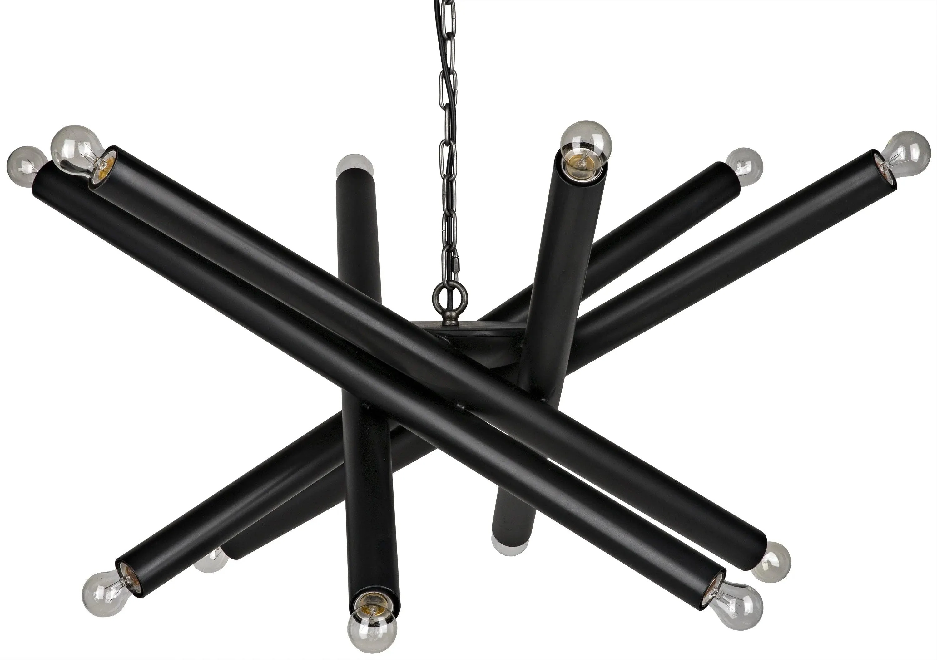 Lex Chandelier, Black Steel - Frankwebs