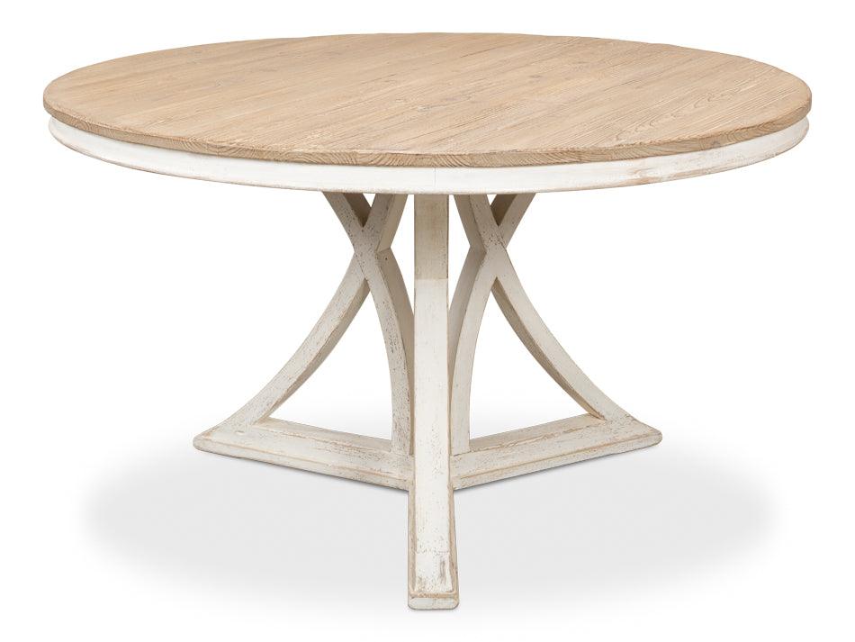 Flying Buttress Dining Table Ant. White - Frankwebs