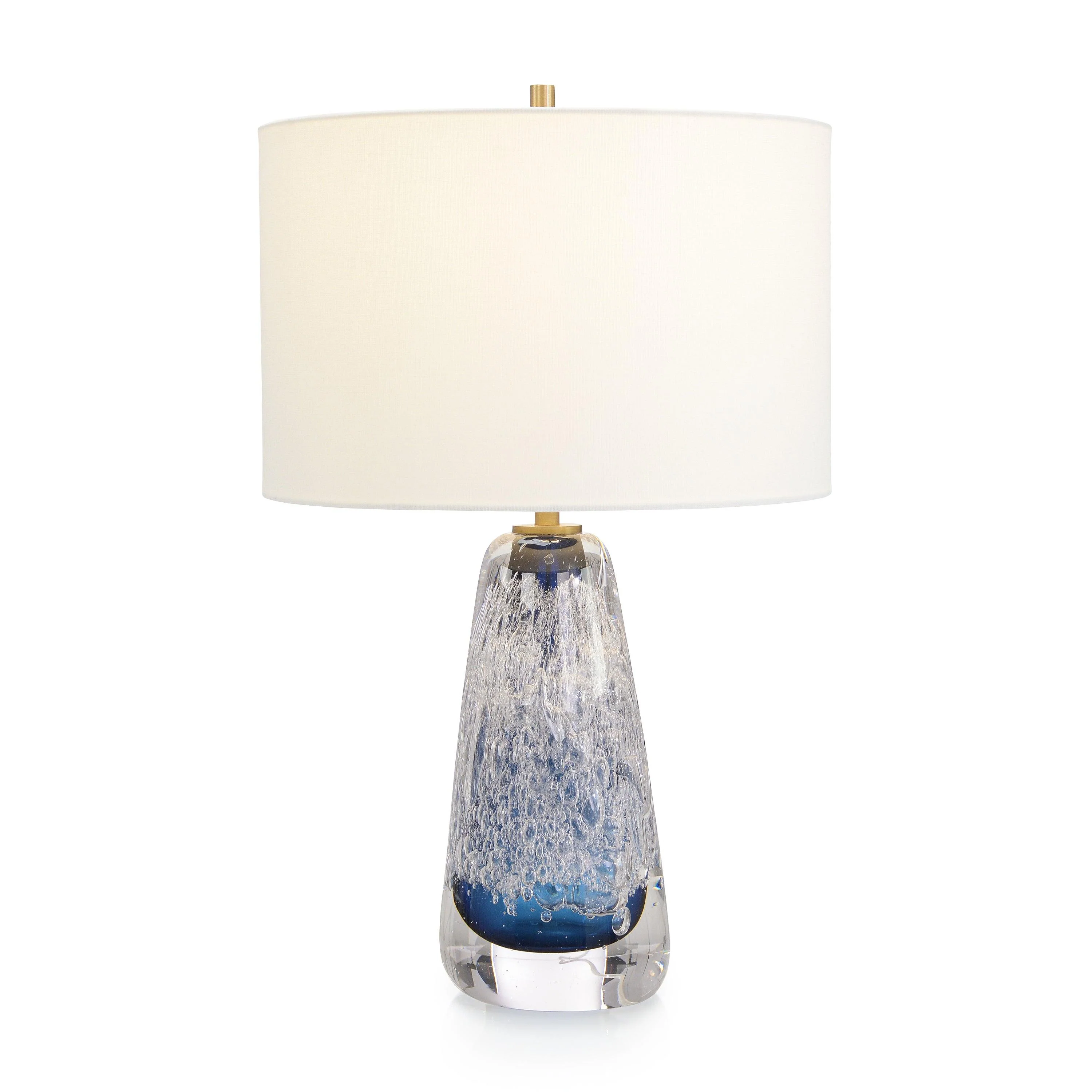 Sapphire Blue Art Glass Table Lamp - Frankwebs
