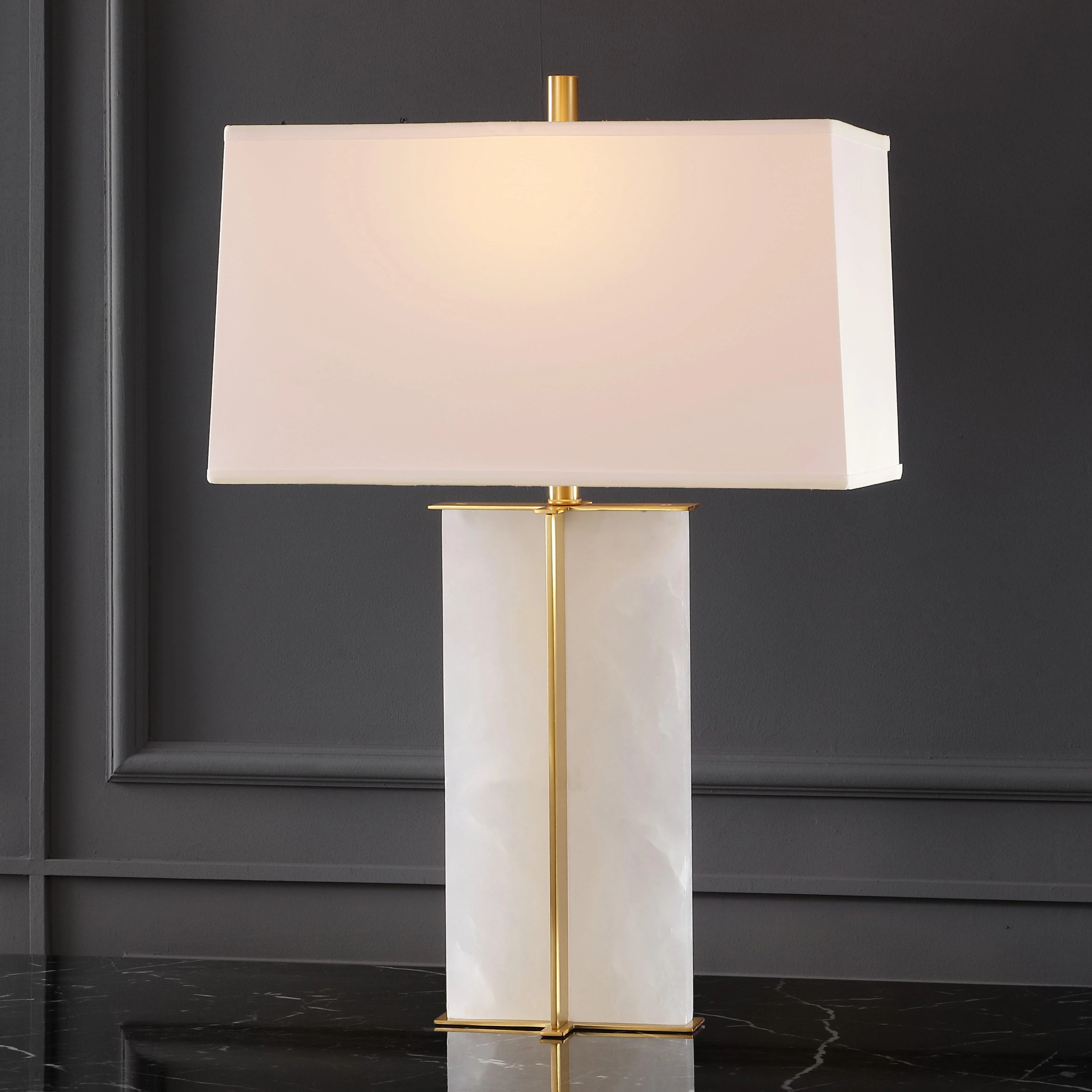 NATALEE MARBLE TABLE LAMP - Frankwebs