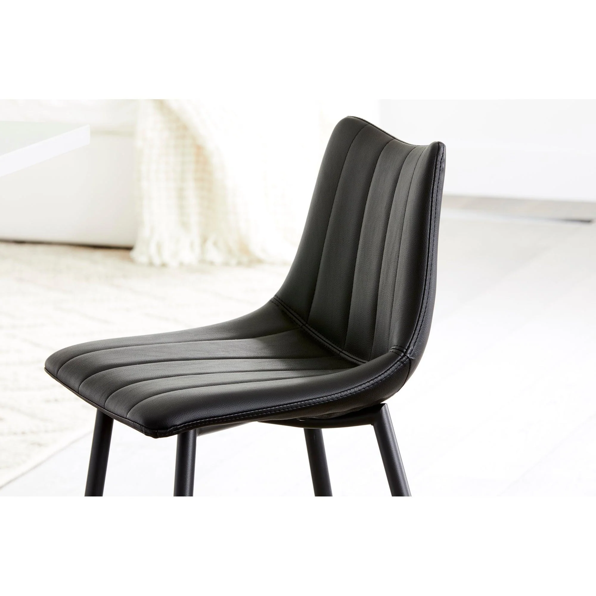 Alibi Counter Stool Matte Black - Set Of Two - Frankwebs