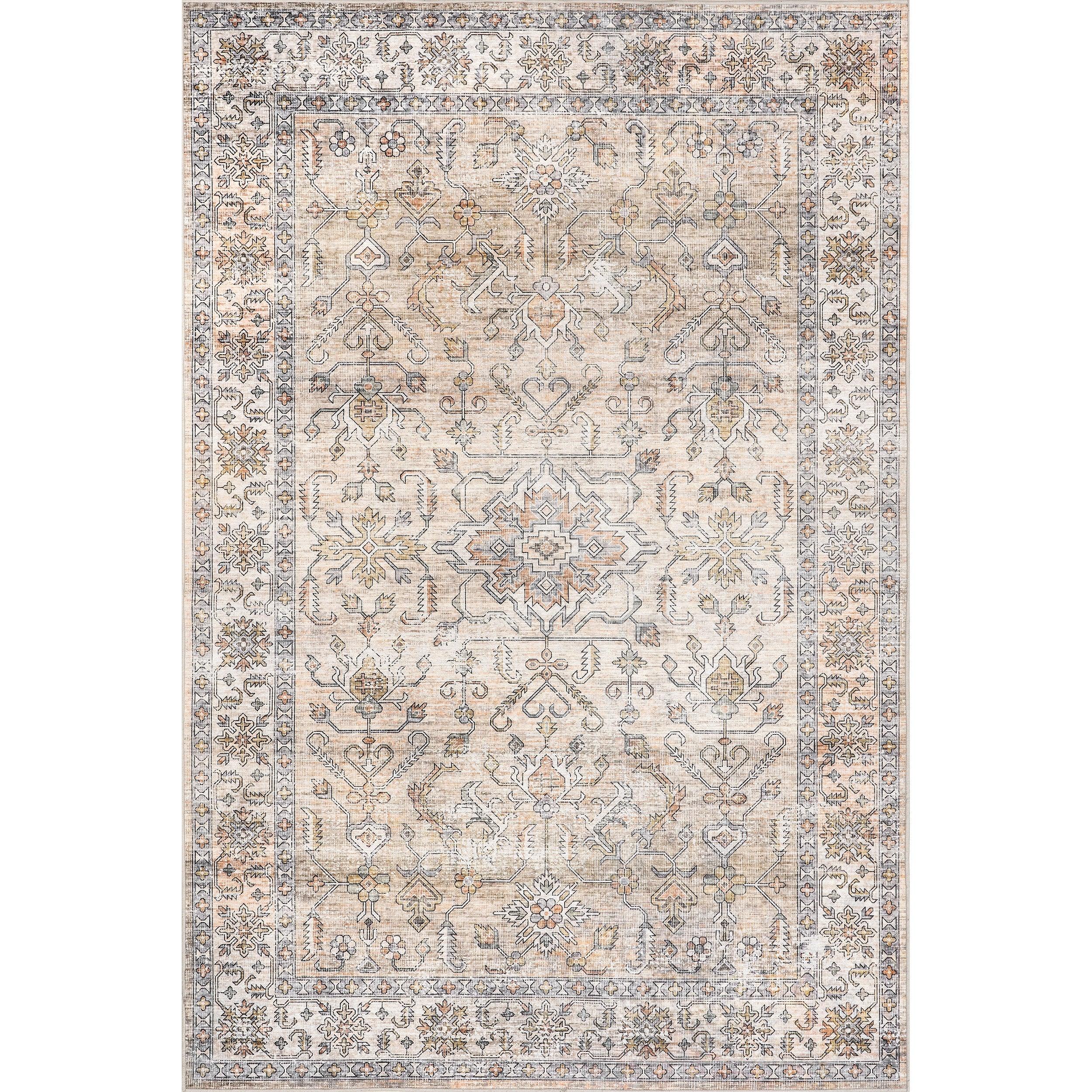 Britt Persian Stain Repellent Machine Washable Area Rug - Frankwebs