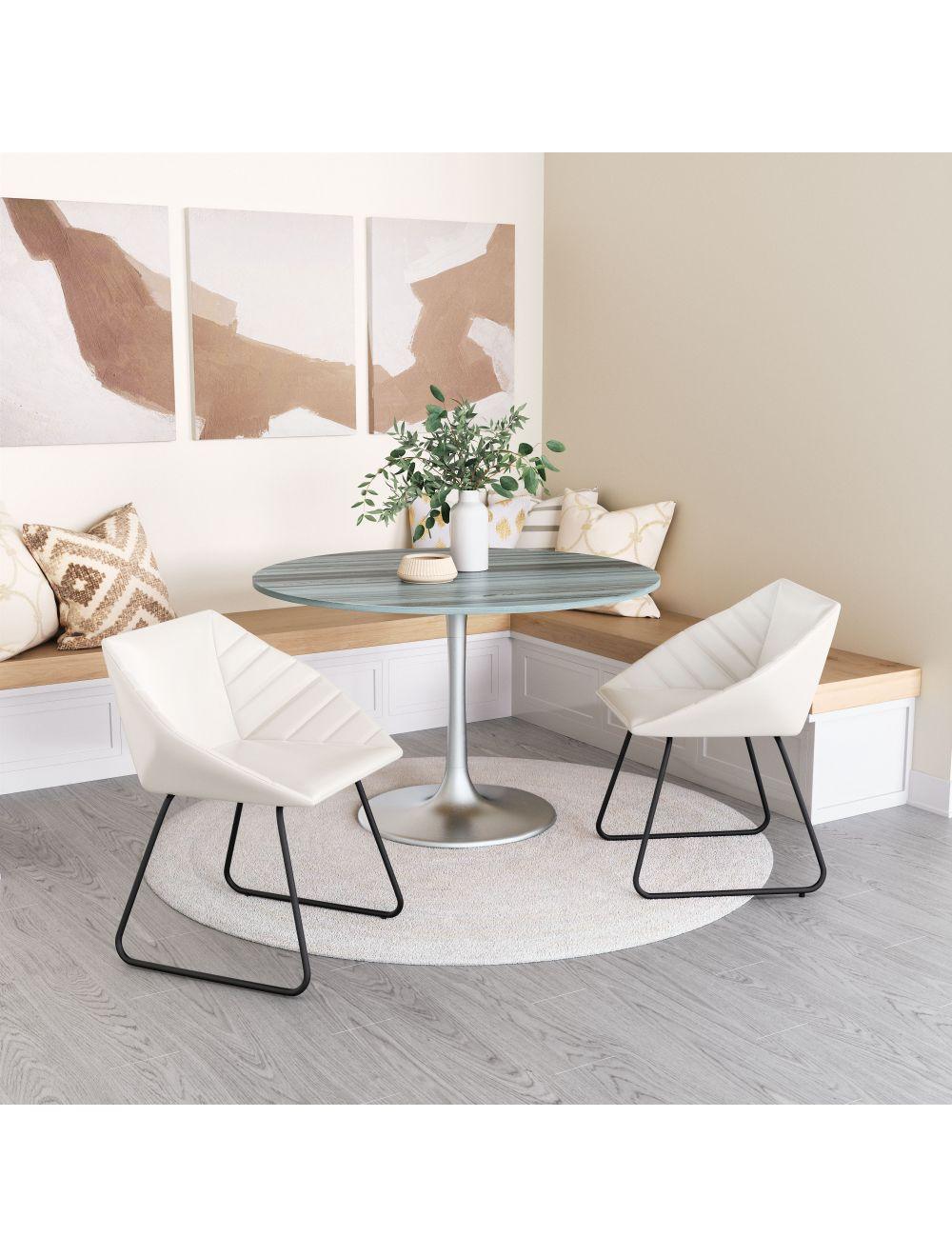 Miguel Dining Chair (Set of 2) White - Frankwebs