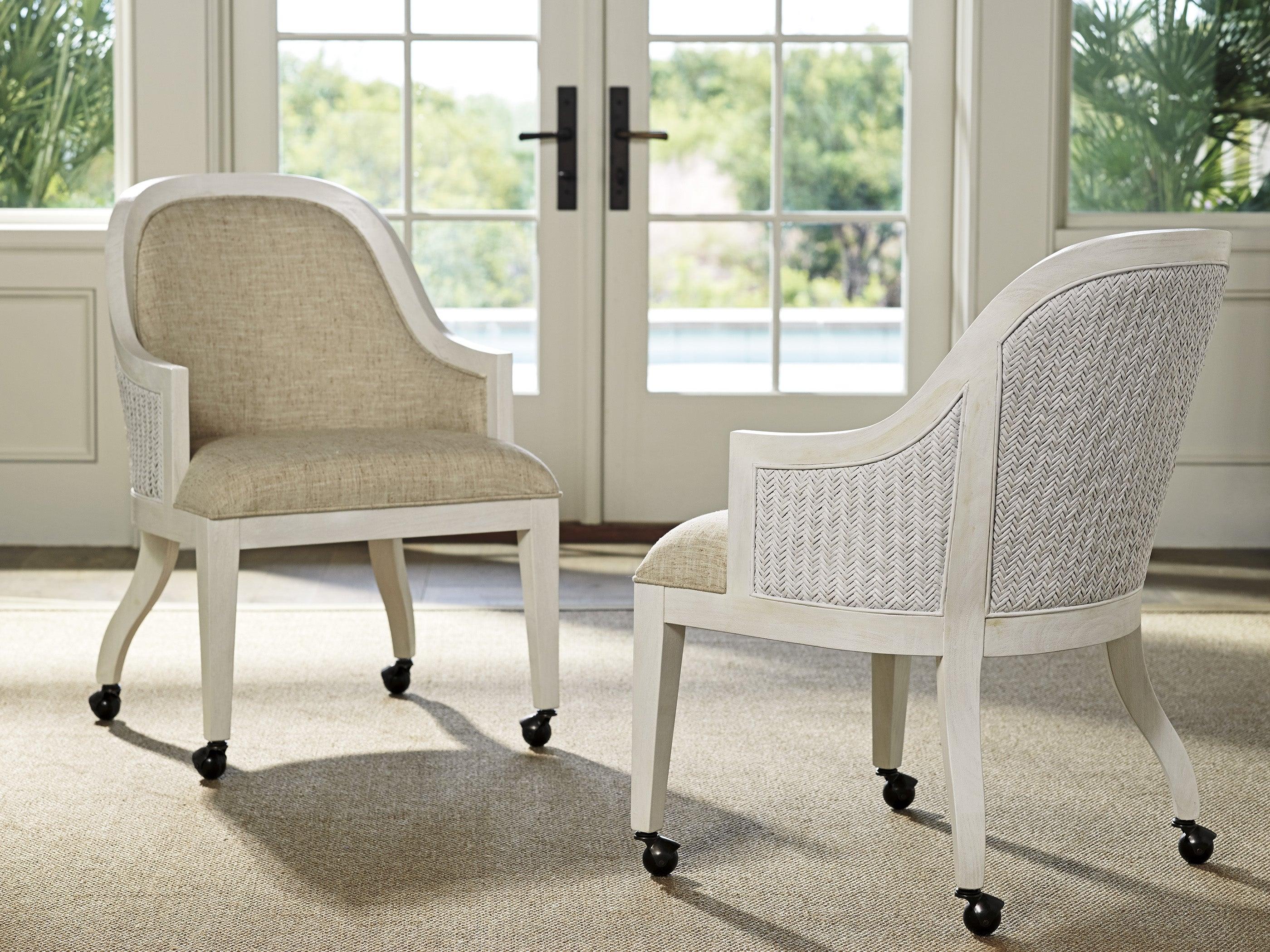 Ocean Breeze Bayview Arm Chair With Casters - Frankwebs