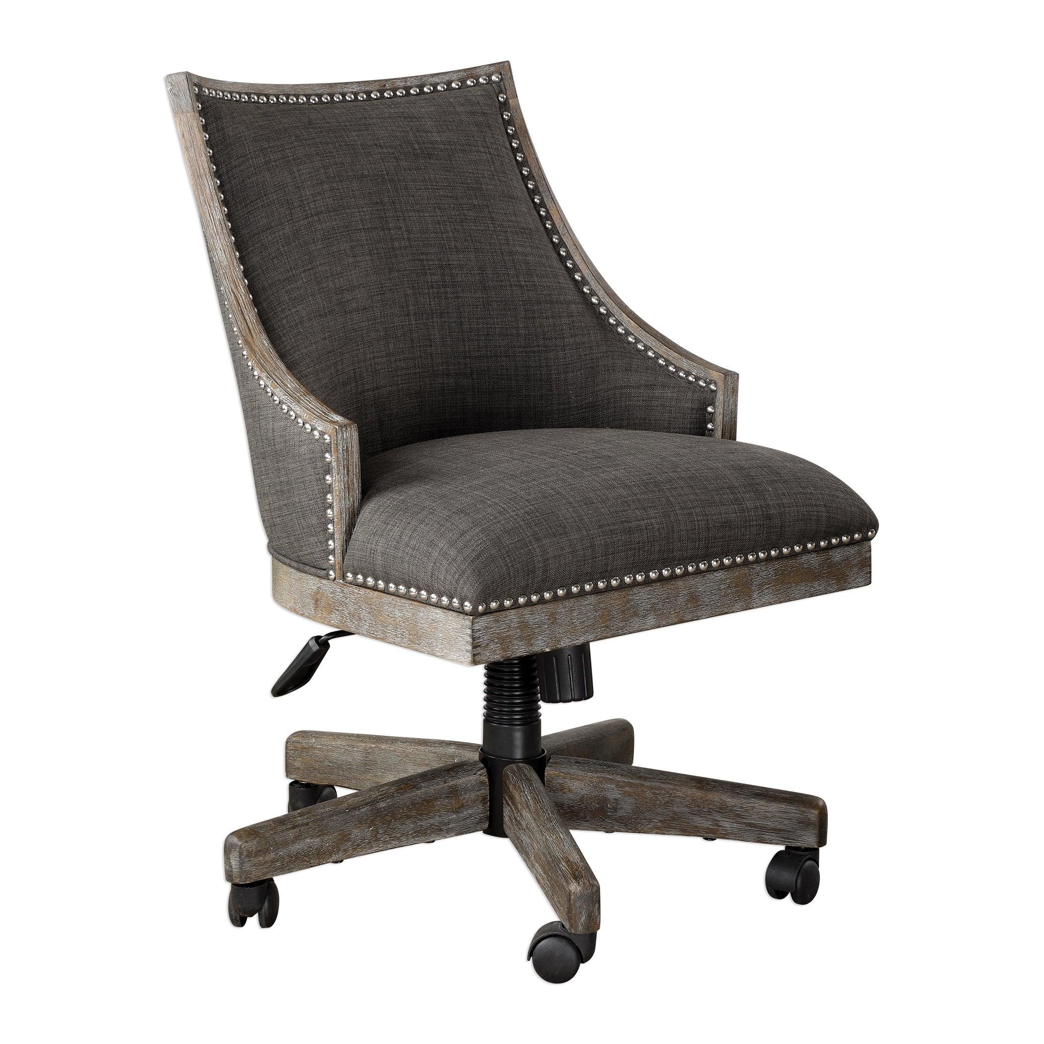 AIDRIAN CHARCOAL DESK CHAIR - Frankwebs