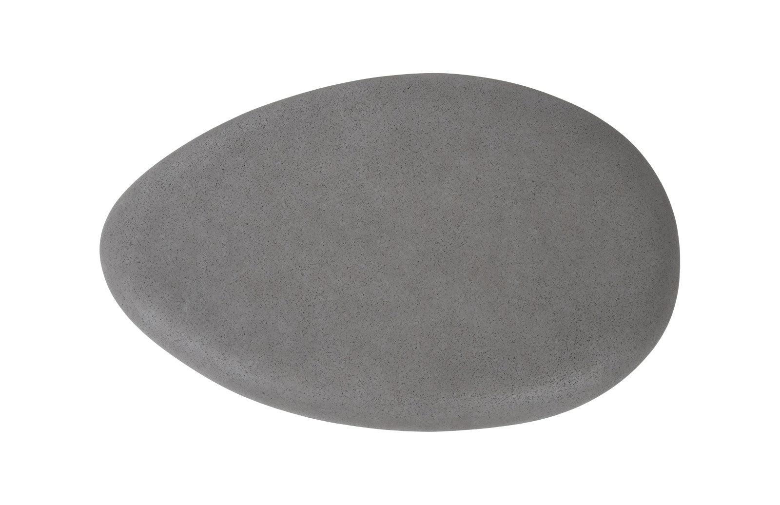 River Stone Coffee Table, Charcoal Stone, Large - Frankwebs