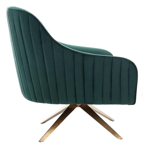 LEYLA SWIVEL VELVET CHAIR - Frankwebs