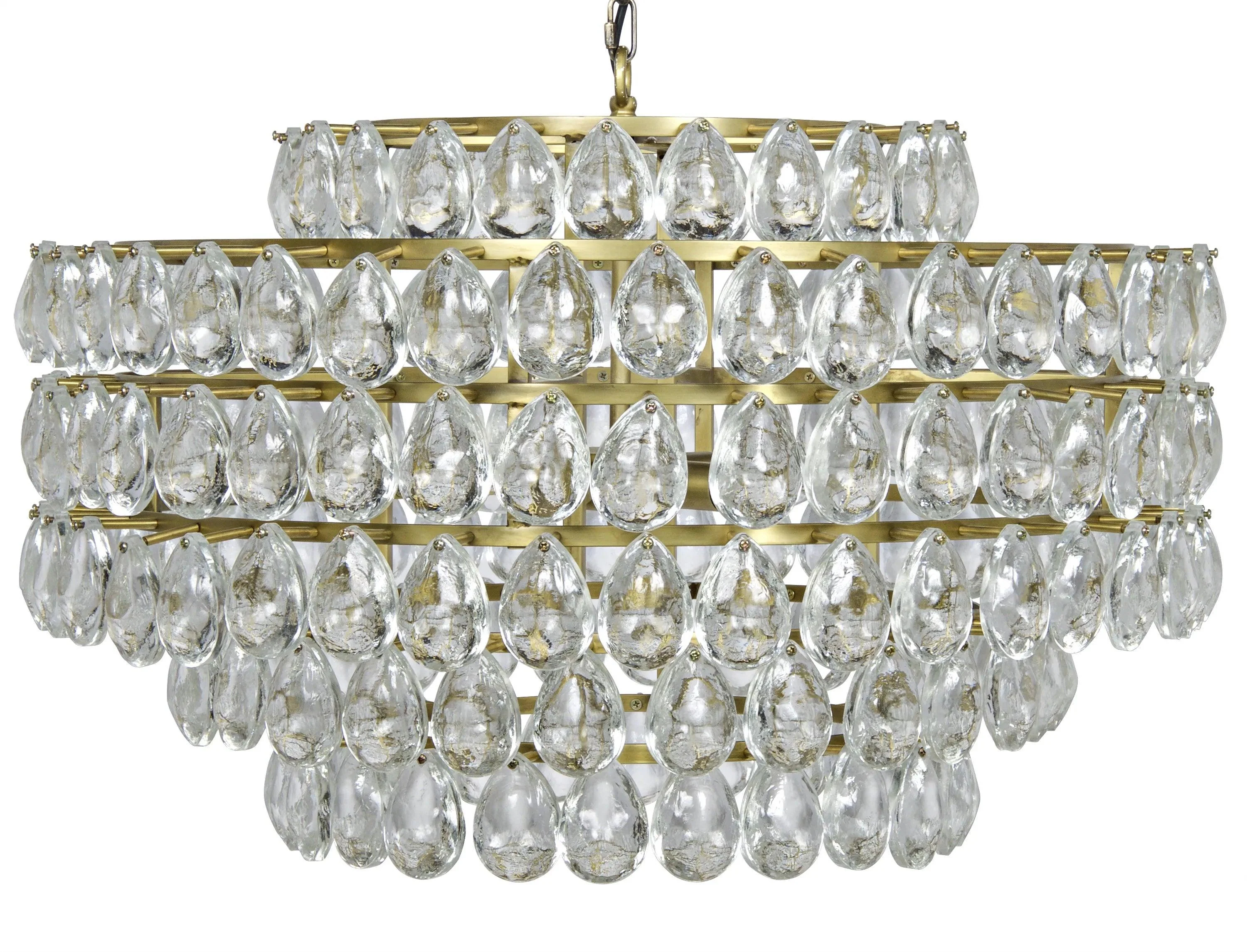 Linden Chandelier, Antique Brass, and Black Steel - Frankwebs