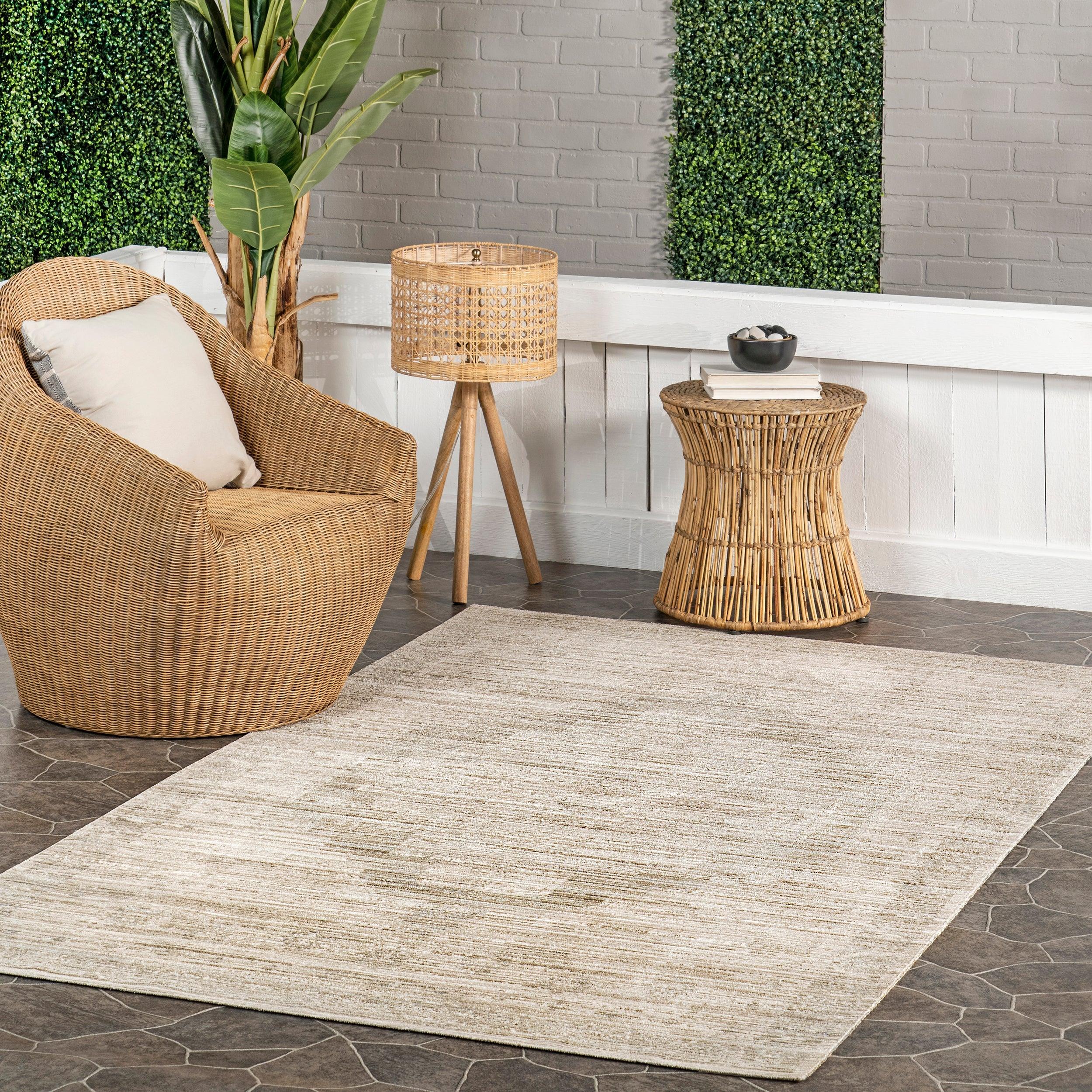 Lotus Vintage Machine Washable Indoor/Outdoor Area Rug - Frankwebs