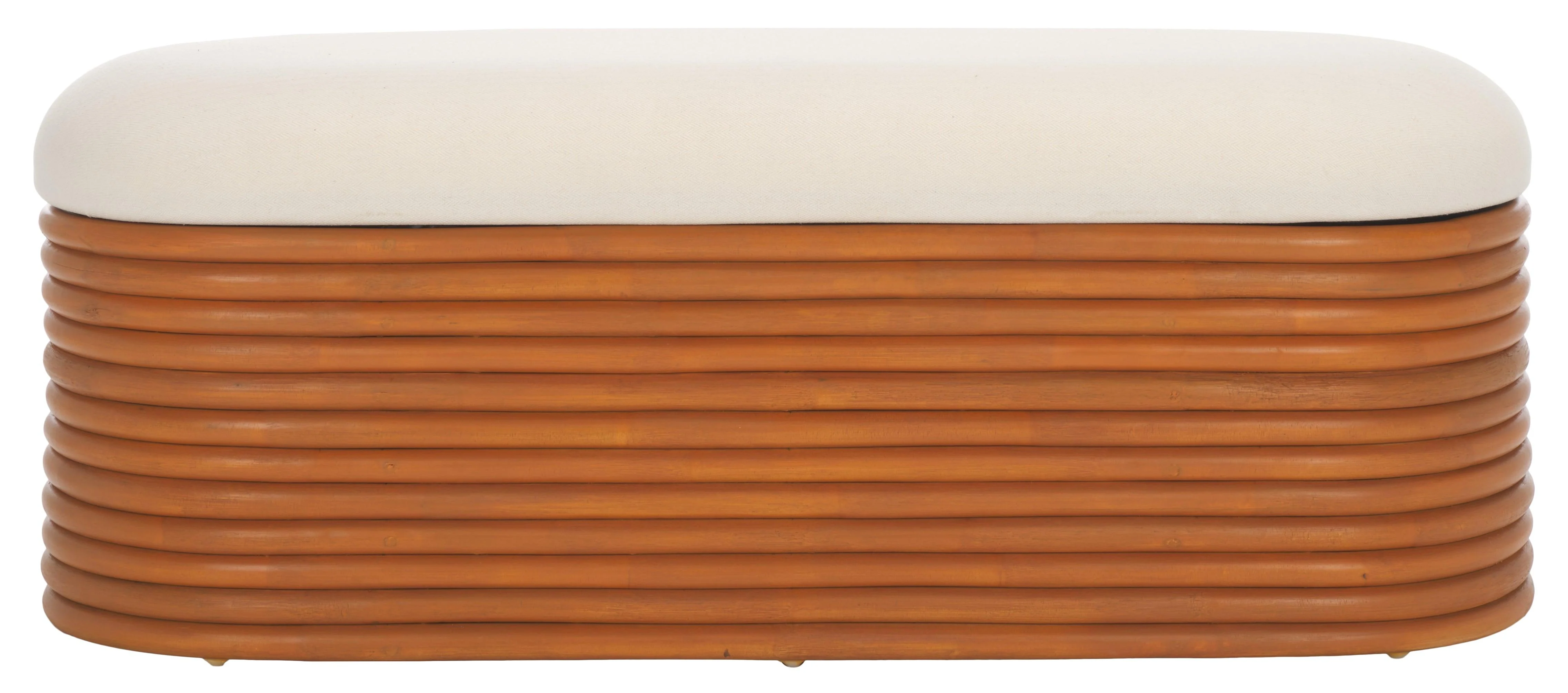 Bayard Rattan Storage Bench - Frankwebs