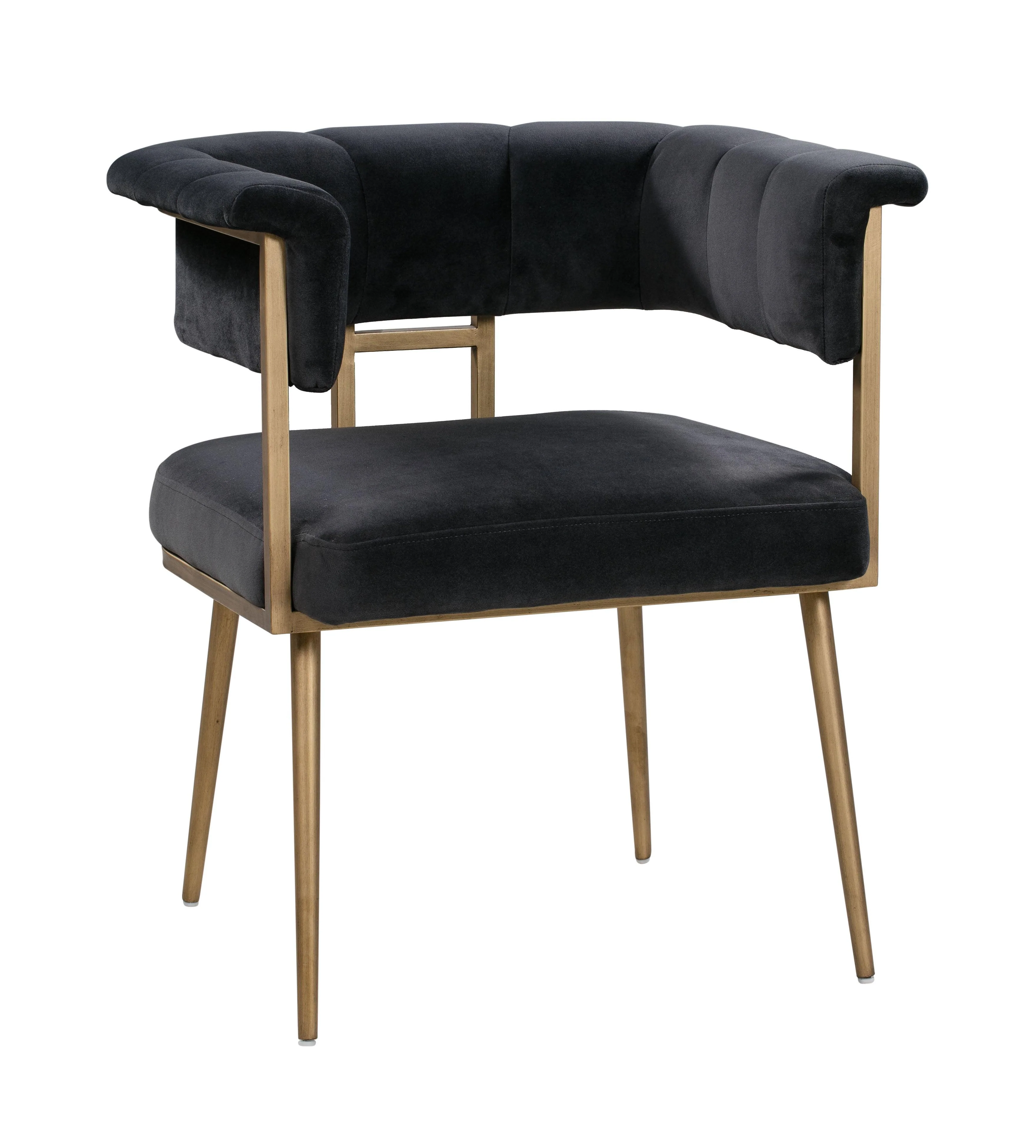 Astrid Grey Velvet Chair - Frankwebs