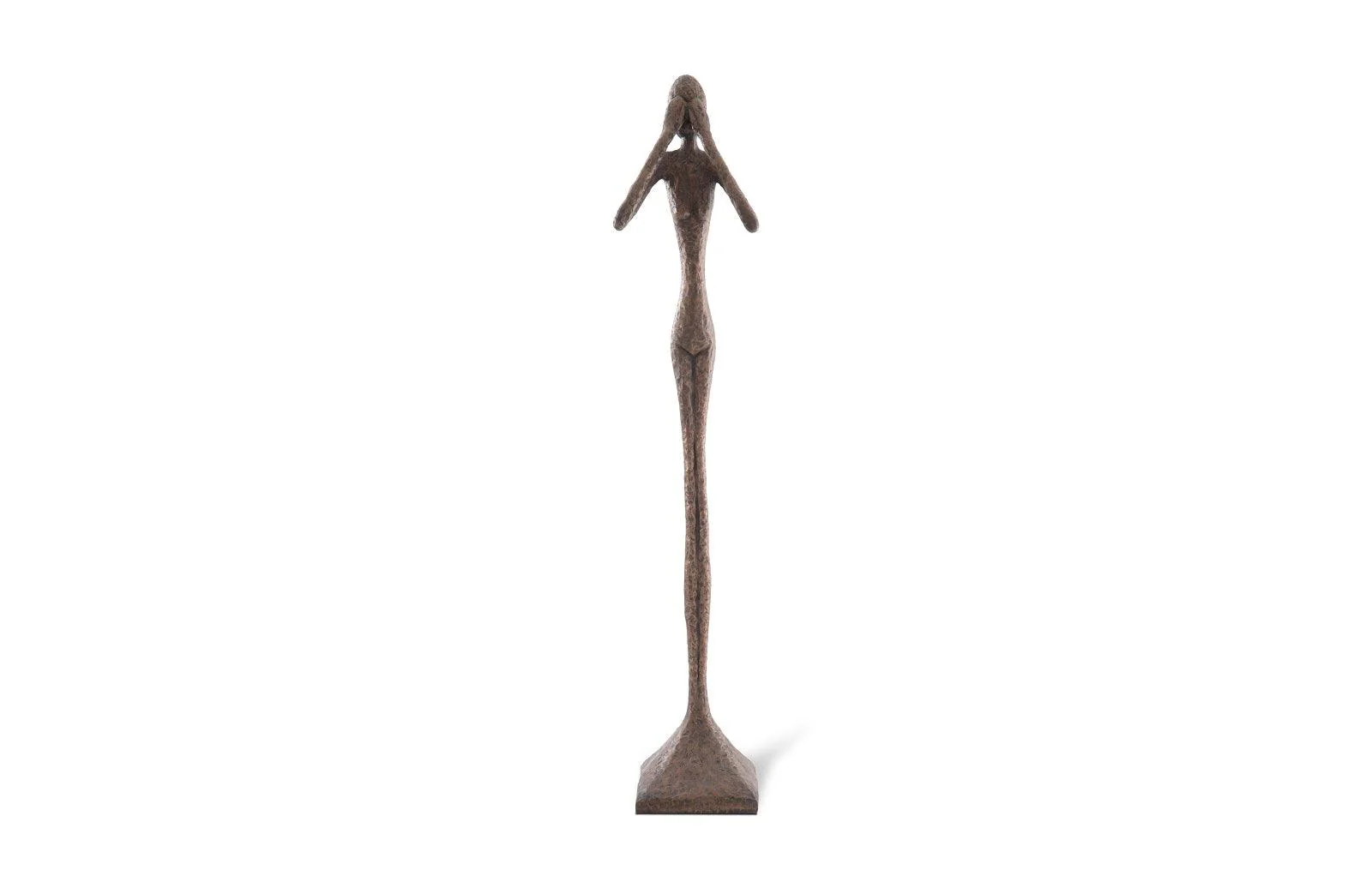 See No Evil Slender Sculpture, Large, Resin, Bronze Finish - Frankwebs