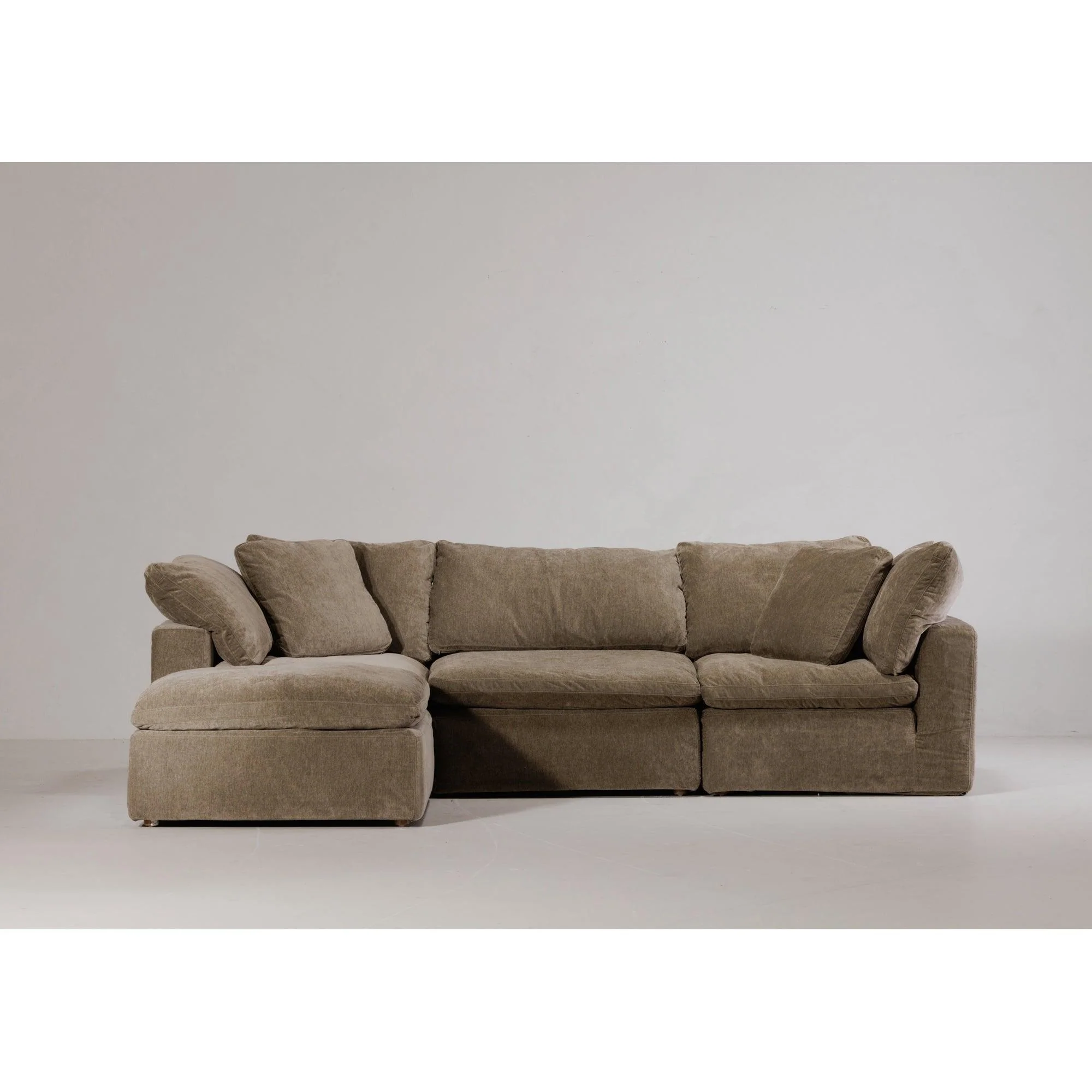 Clay Lounge Modular Sectional Performance Fabric Desert Sage - Frankwebs