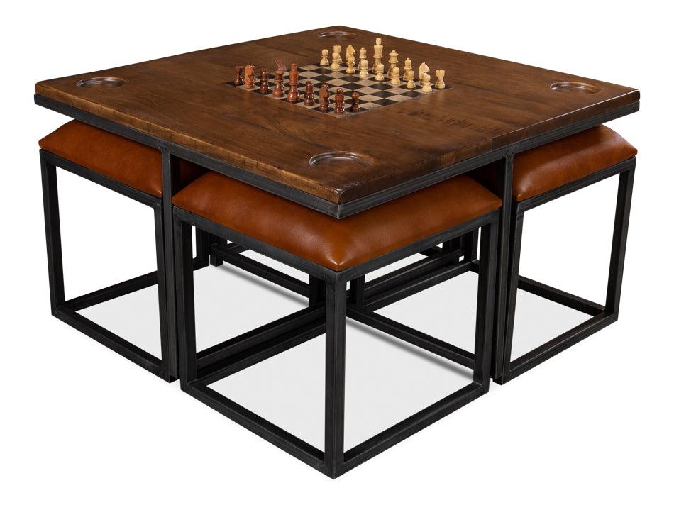 Low Game Table With Four Stools - Frankwebs
