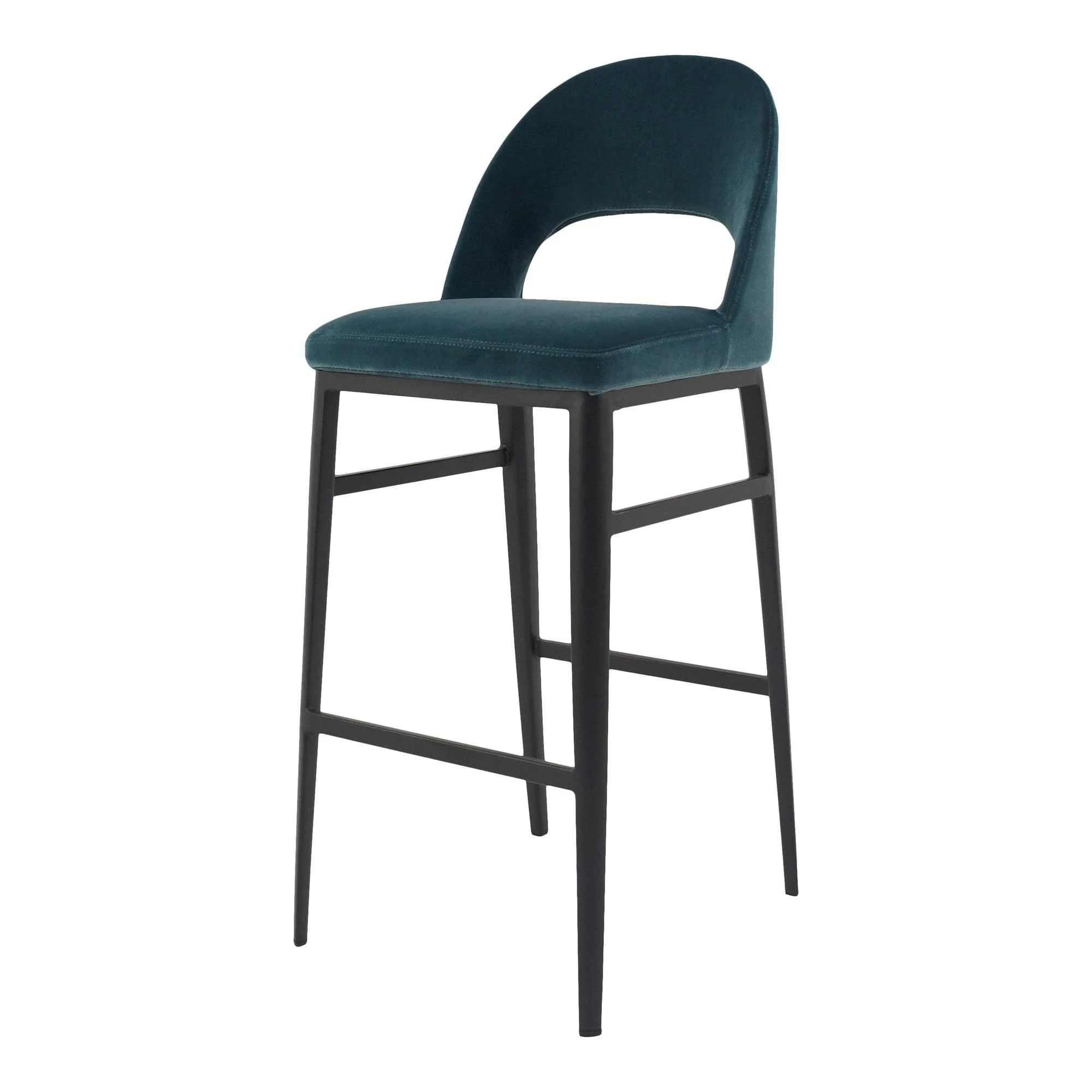 Roger Barstool Teal Velvet - Frankwebs