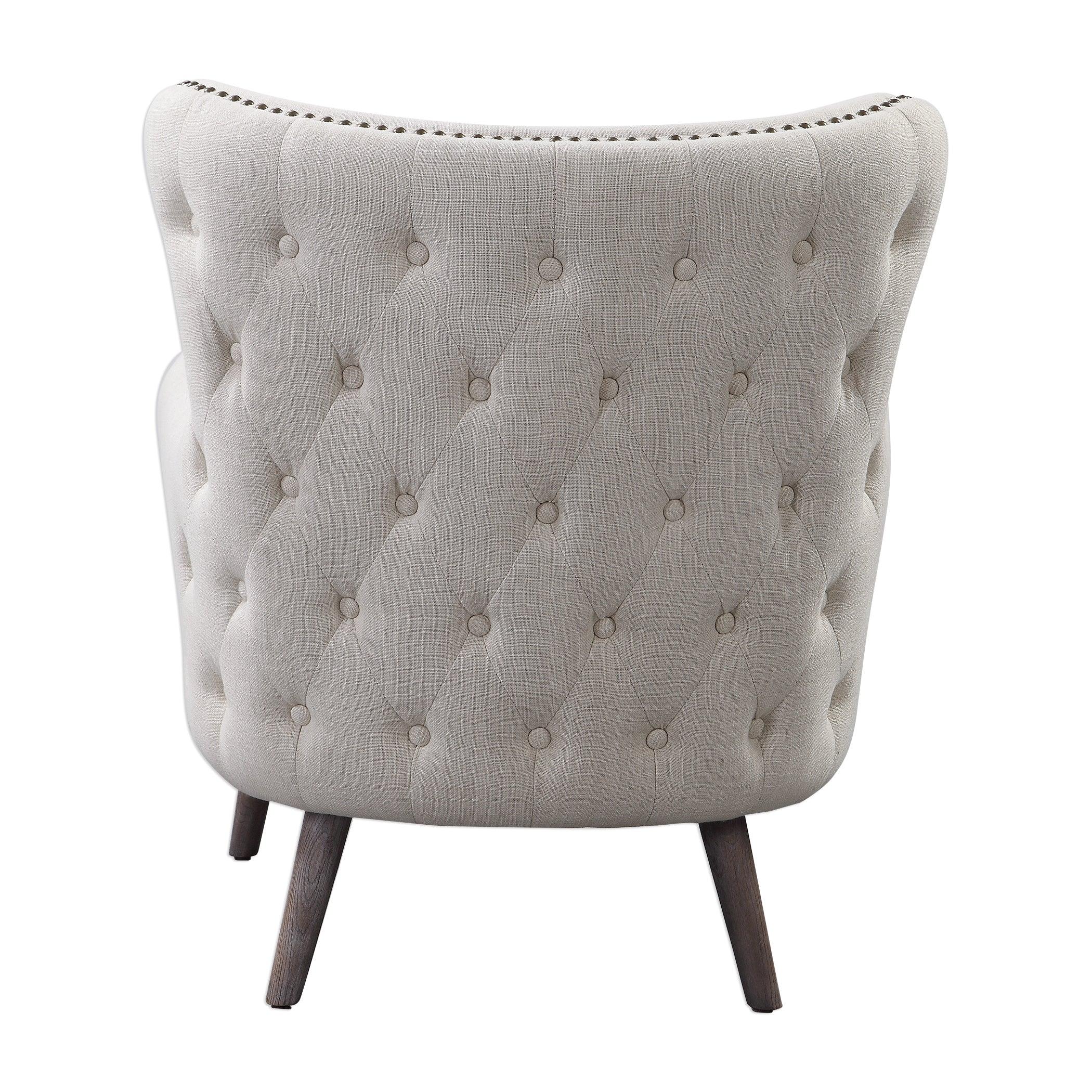 Donya Cream Accent Chair - Frankwebs