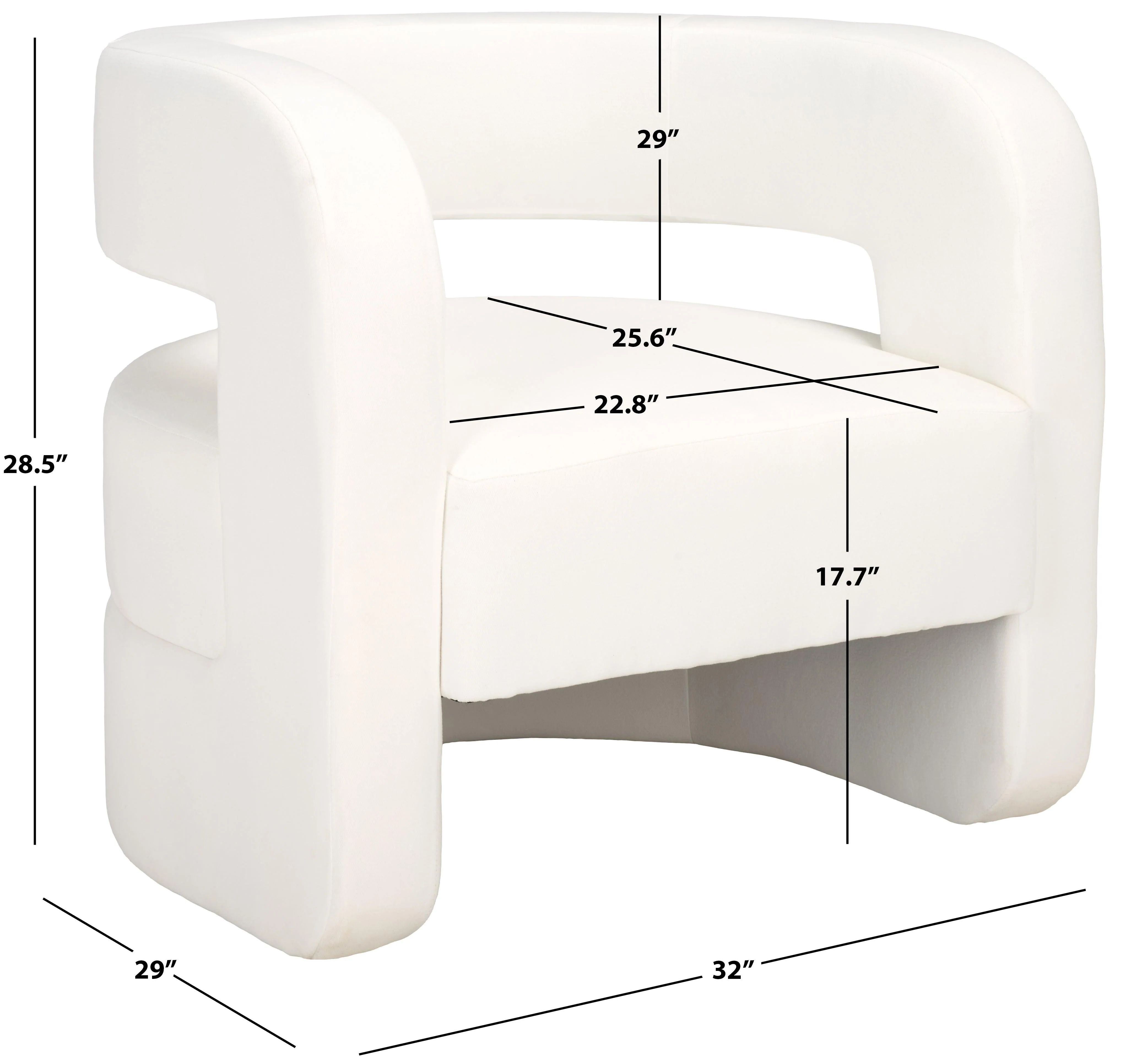 ANISSA BARREL BACK ACCENT CHAIR - Frankwebs
