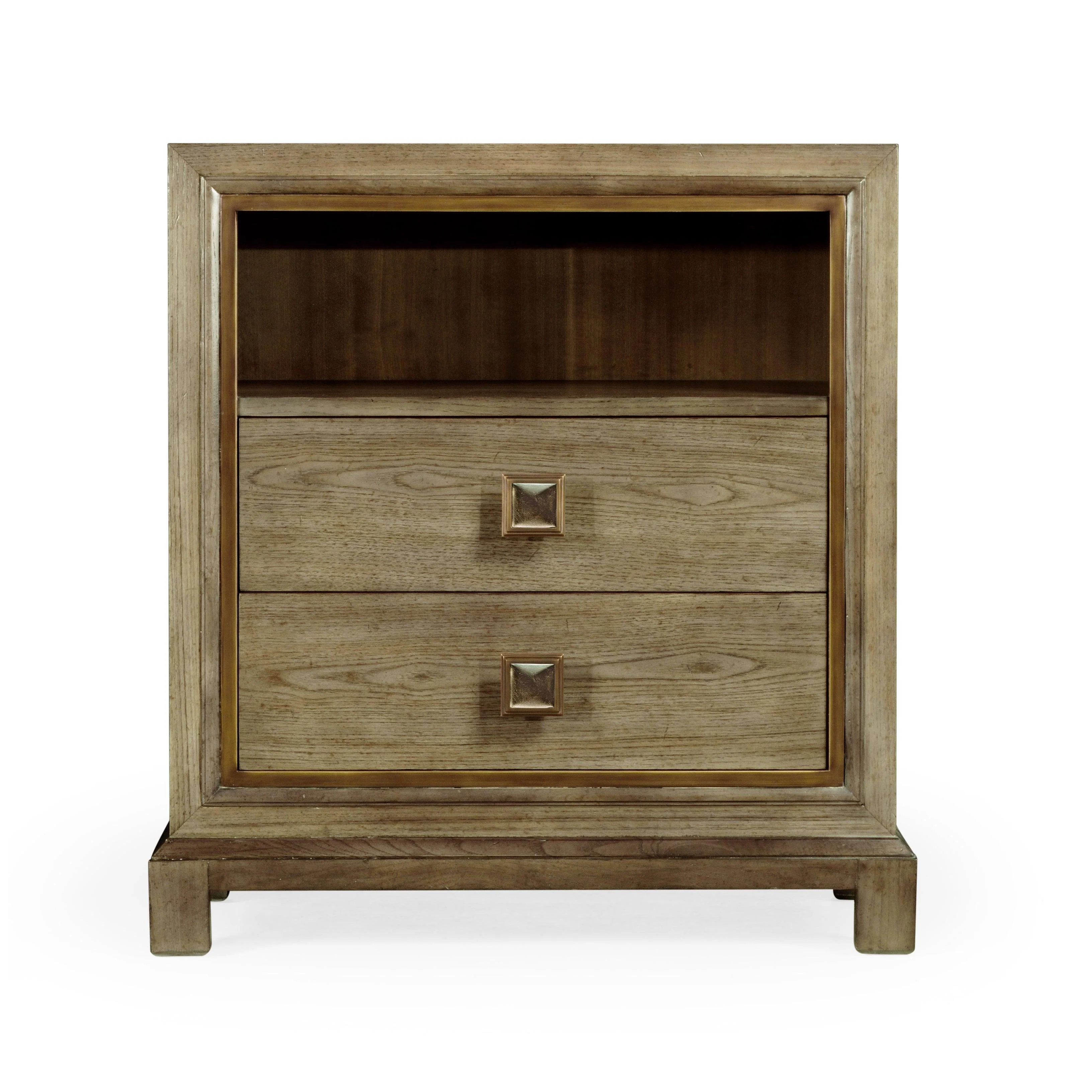 Traditional Accents Nightstand in Light Grey Chestnut - Frankwebs