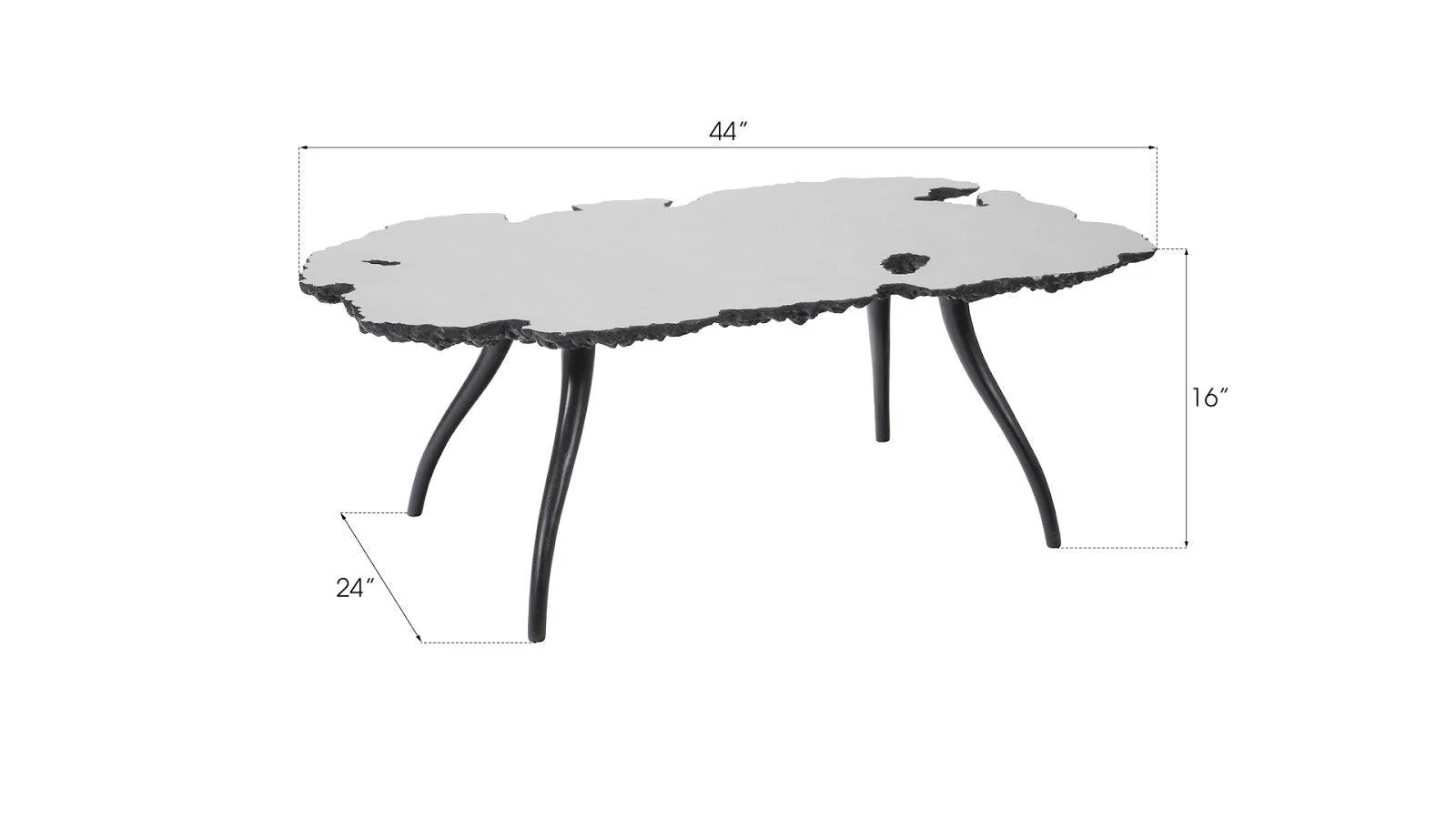 Lava Coffee Table on Iron Legs - Frankwebs