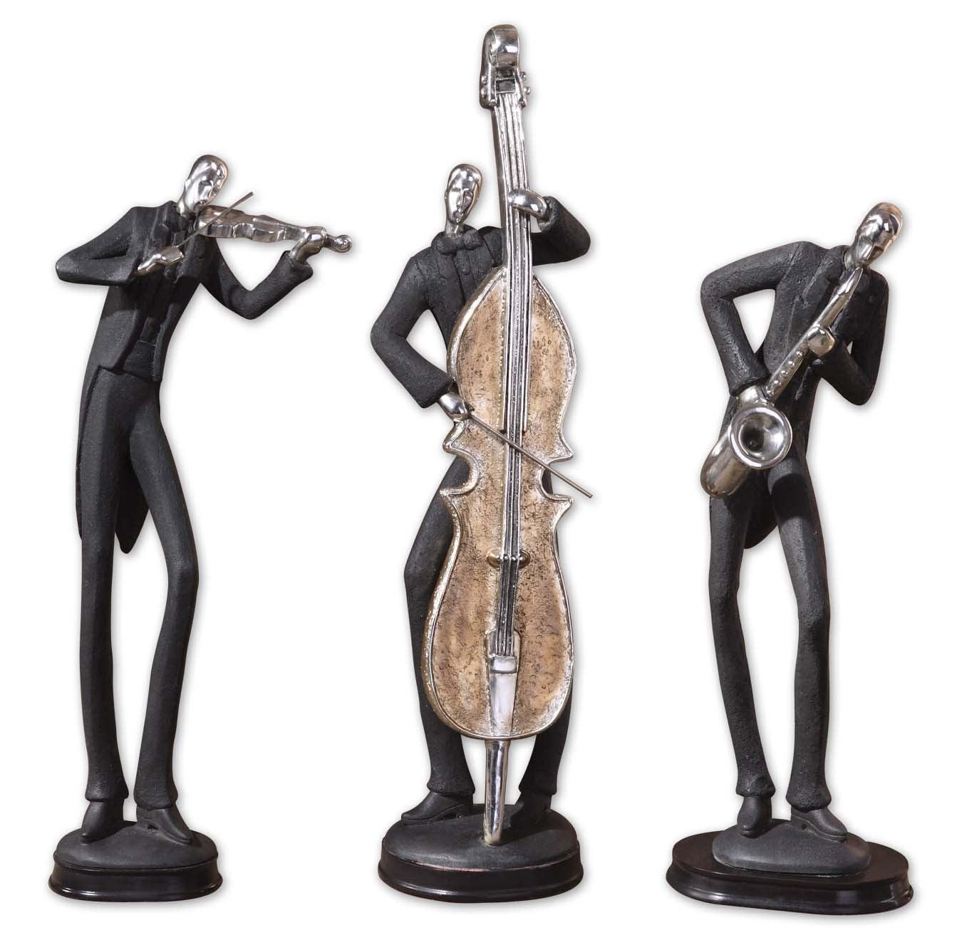 MUSICIANS DECORATIVE FIGURINES, SET/3 - Frankwebs