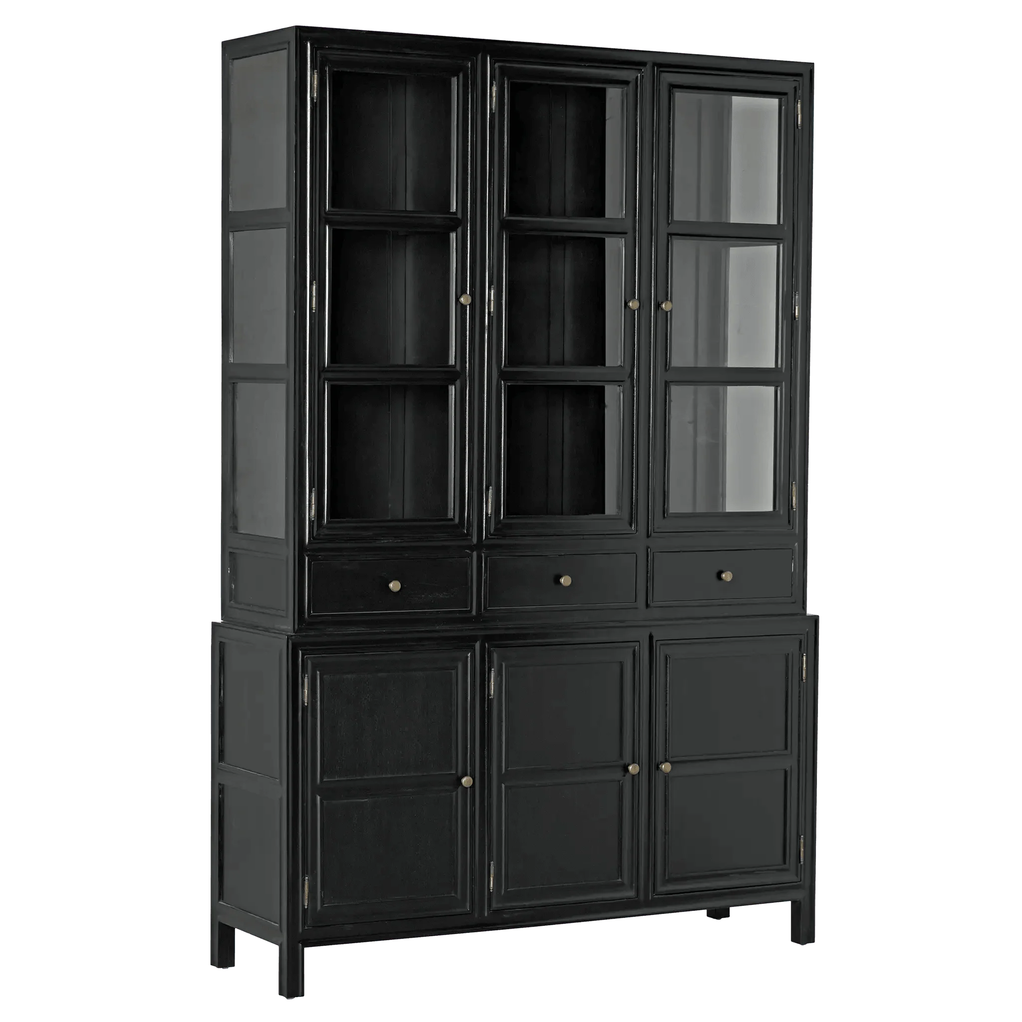 Colonial Hutch, Hand Rubbed Black - Frankwebs