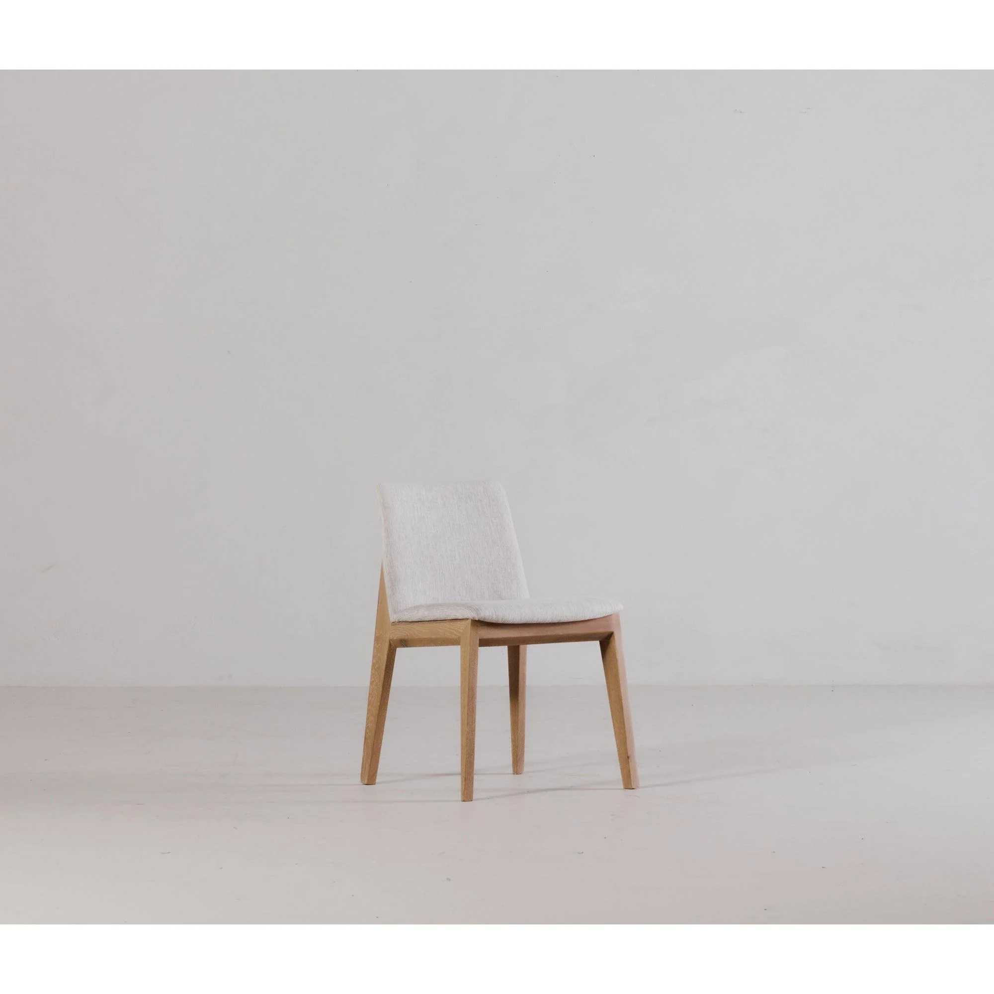 Deco Oak Dining Chair Light Grey - Set Of Two - Frankwebs