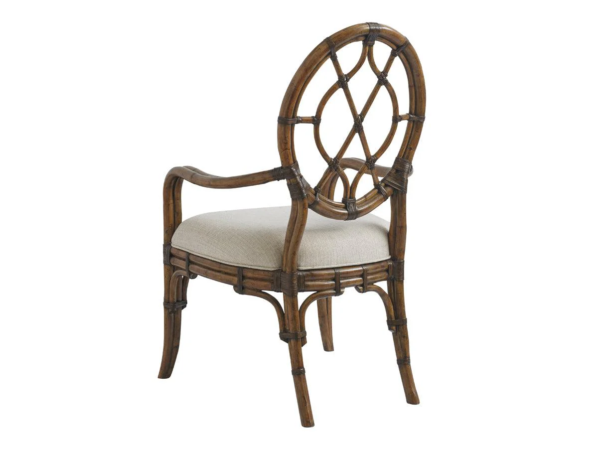 Bali Hai Cedar Key Oval Back Arm Chair - Frankwebs