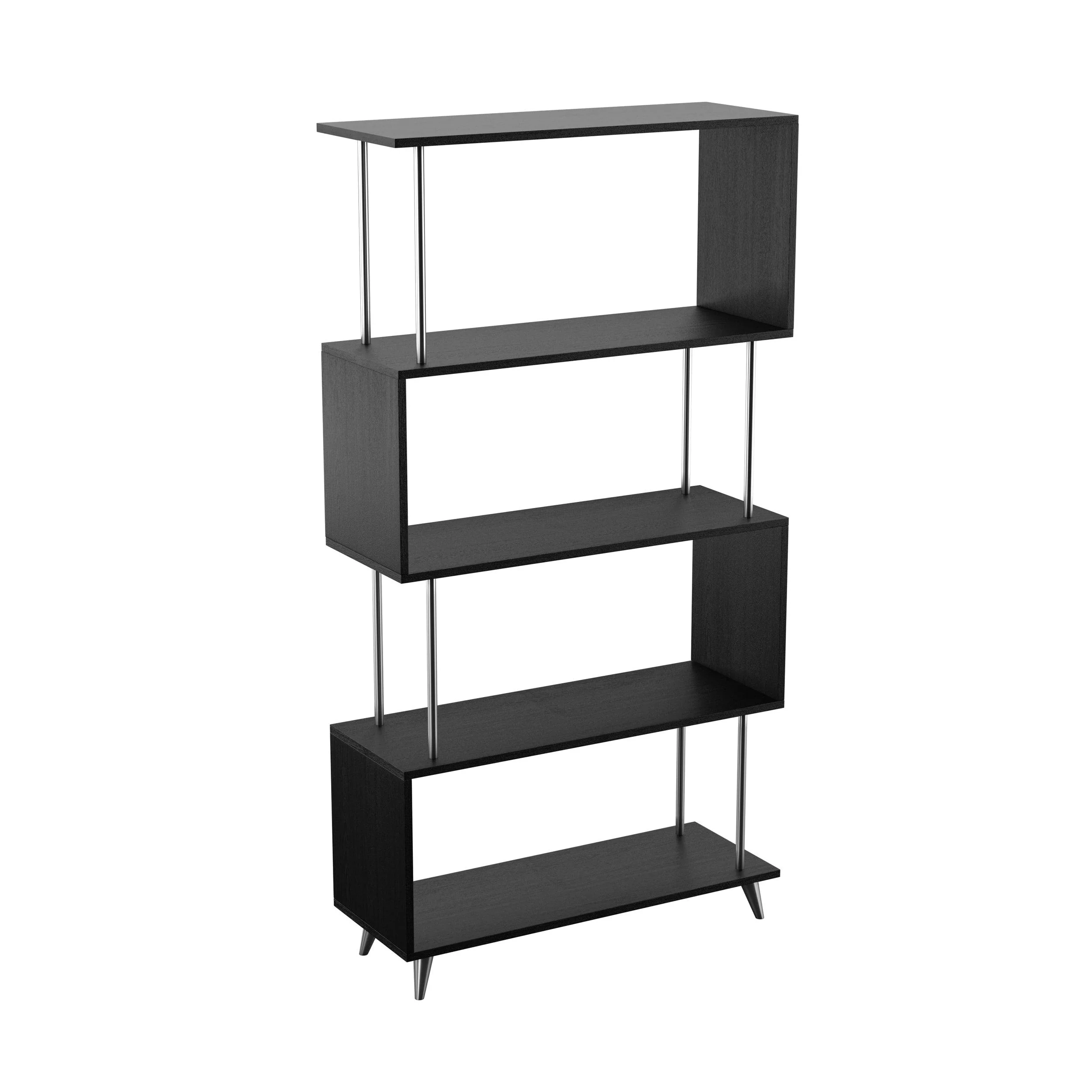 Beckerman Asymmetrical Etagere - Black - Frankwebs