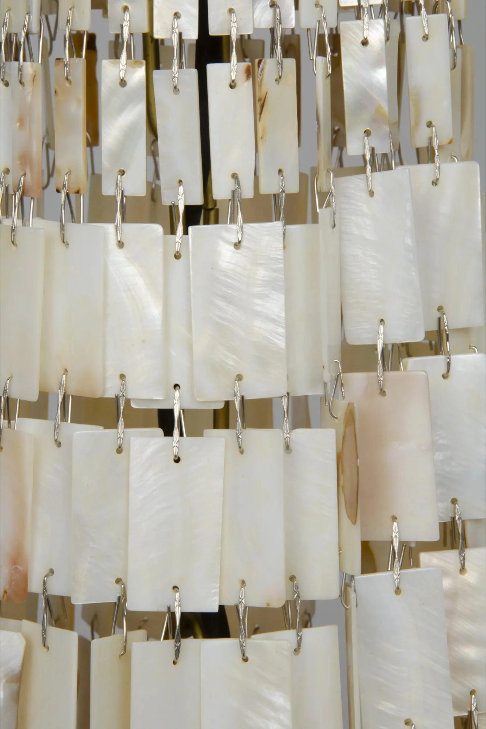 Bijou Chandelier, Antique Brass, Metal and Shells - Frankwebs