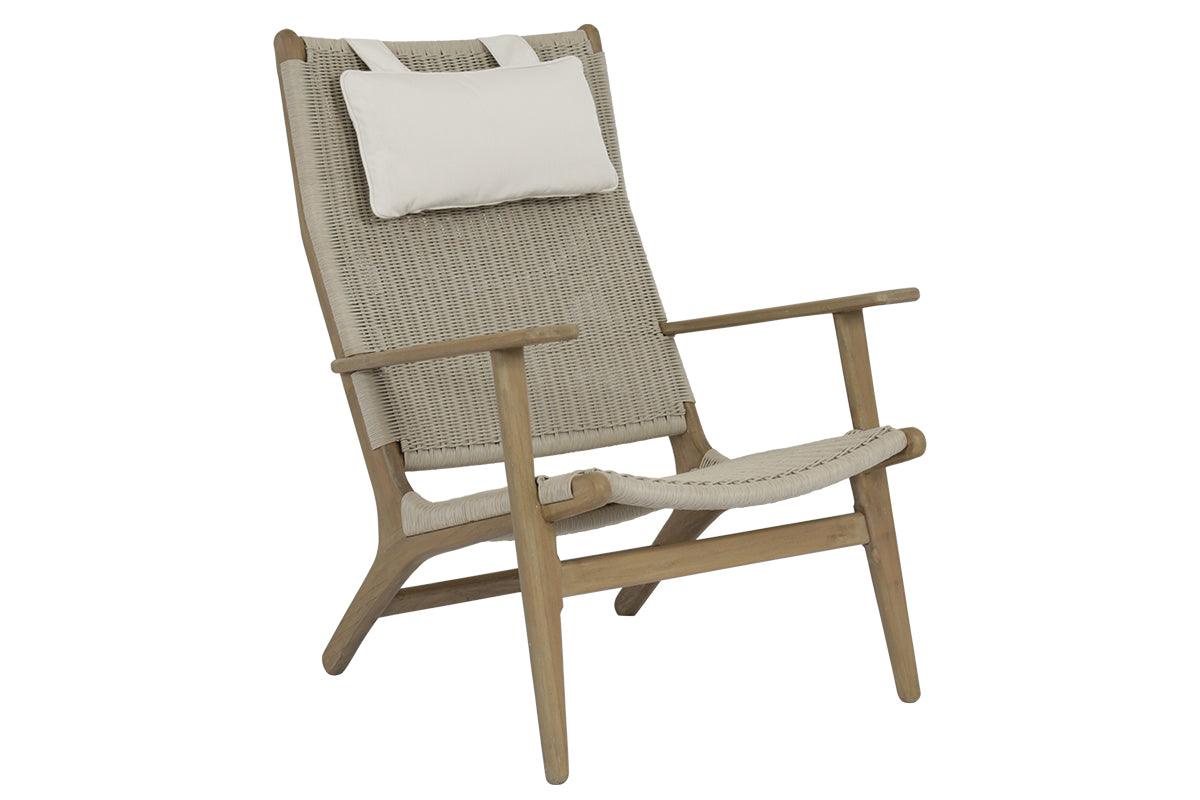 Coastal Teak Cushionless Highback Chair - Frankwebs