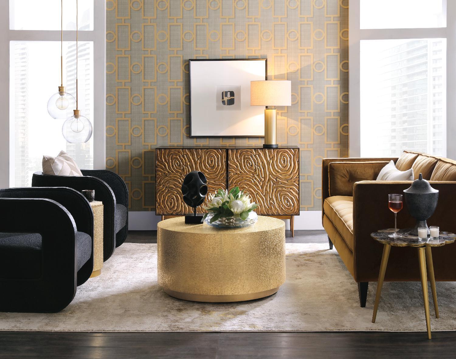 Melange Audra Round Cocktail Table - Frankwebs