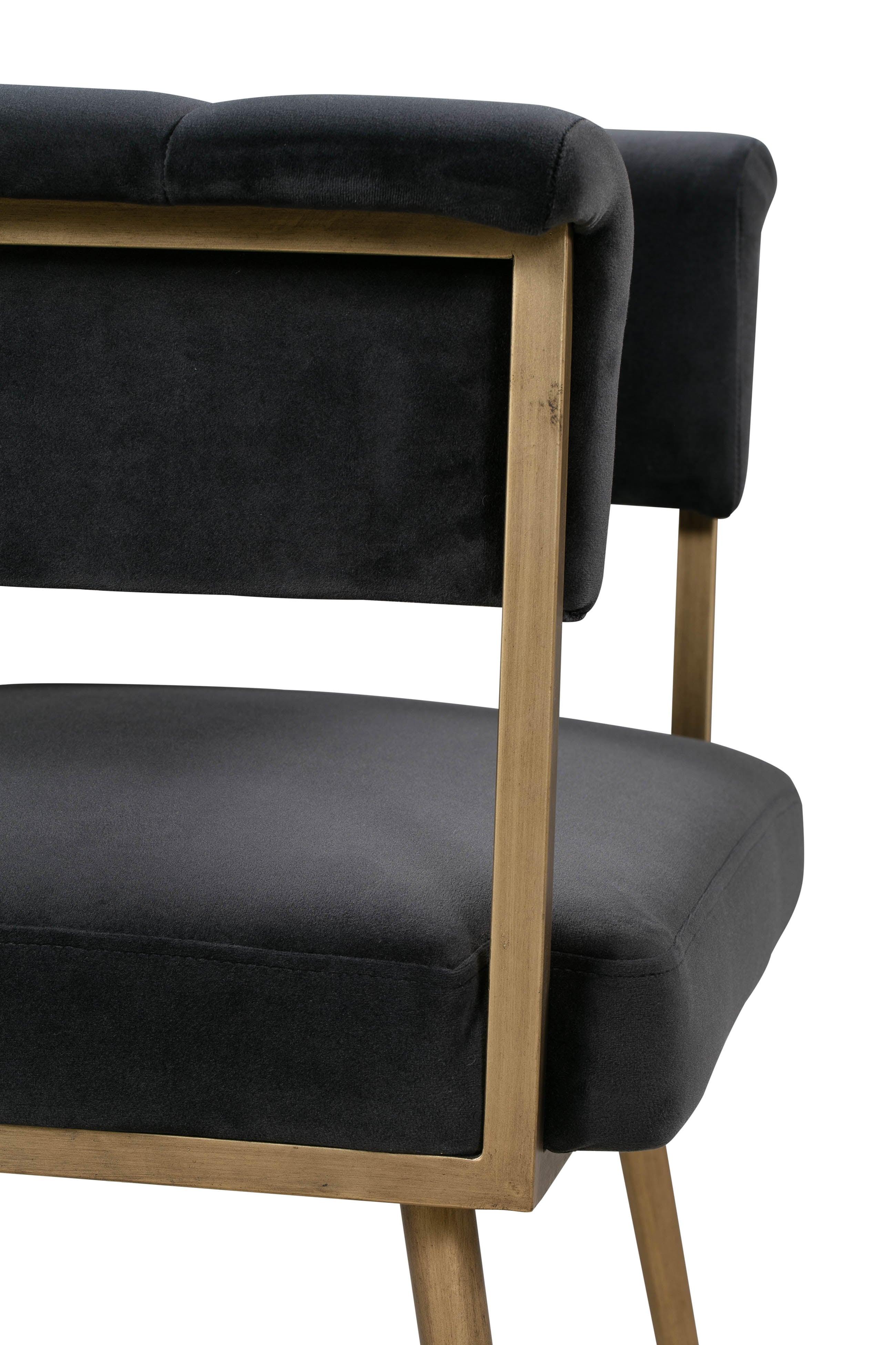 Astrid Grey Velvet Chair - Frankwebs