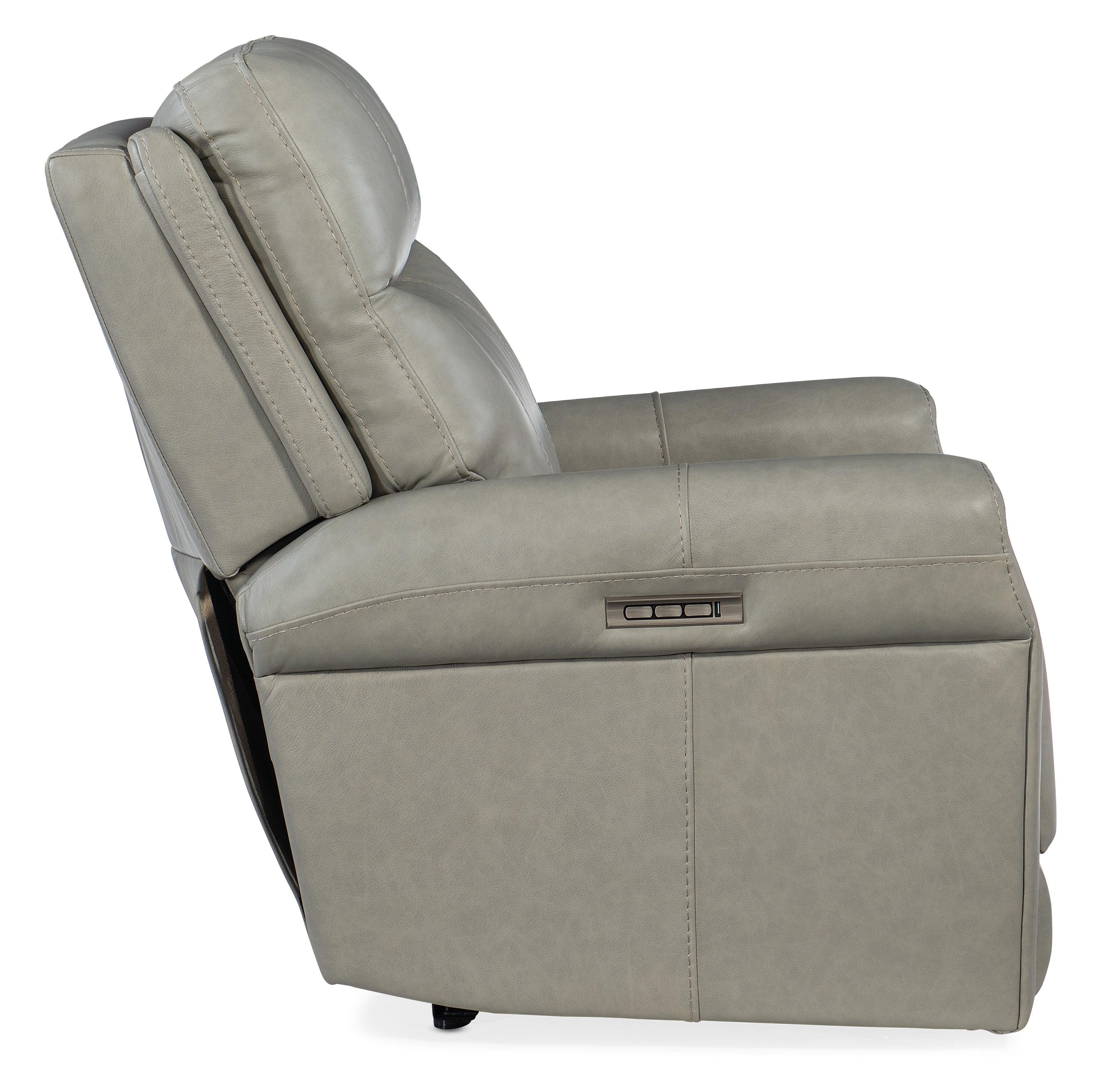Carroll Power Recliner with Power Headrest and Lumbar - Frankwebs
