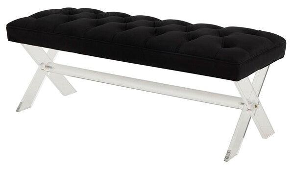 TOURMALINE TUFTED ACRYLIC BENCH - Frankwebs