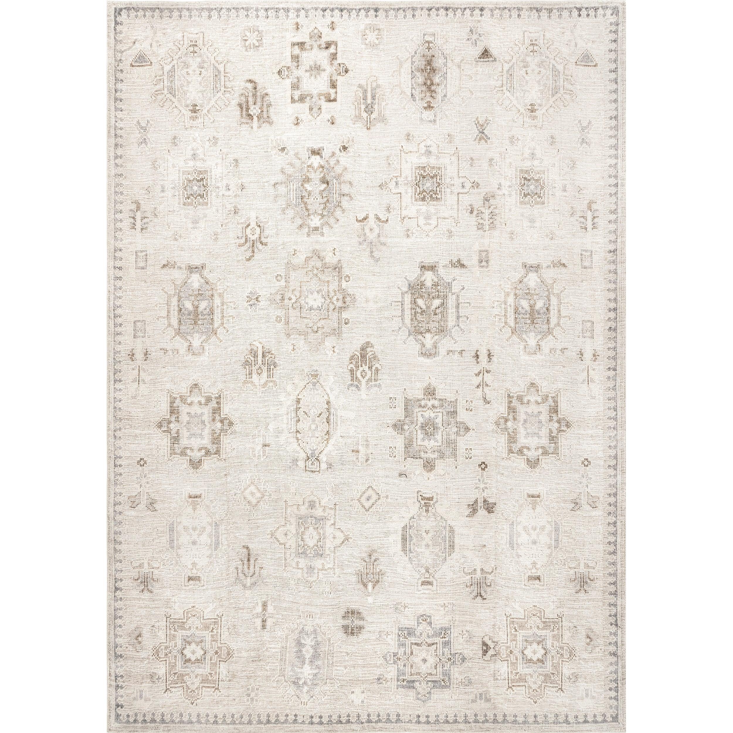 Krystin Distressed Machine Washable Area Rug - Frankwebs