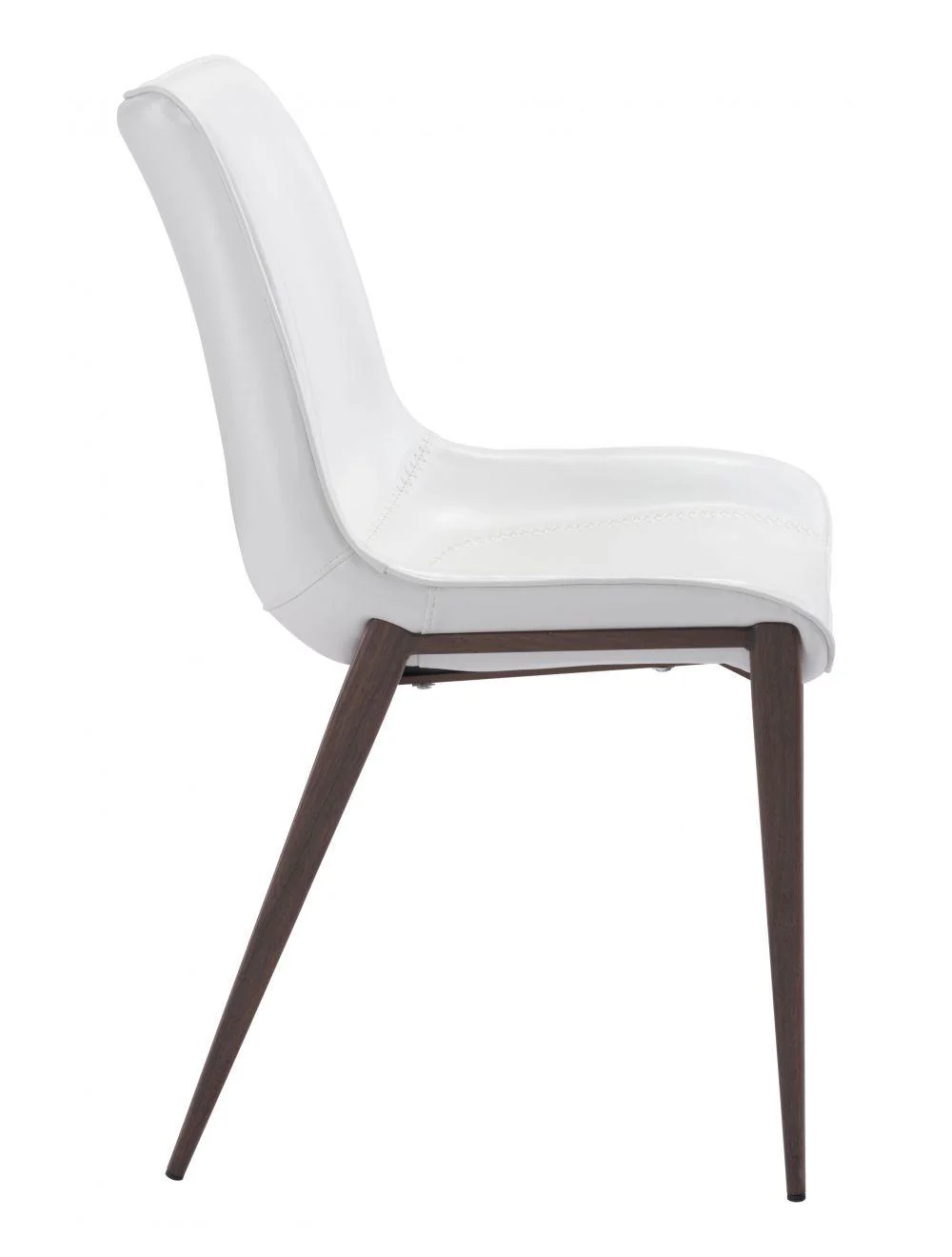 Magnus Dining Chair (Set of 2) White & Walnut - Frankwebs
