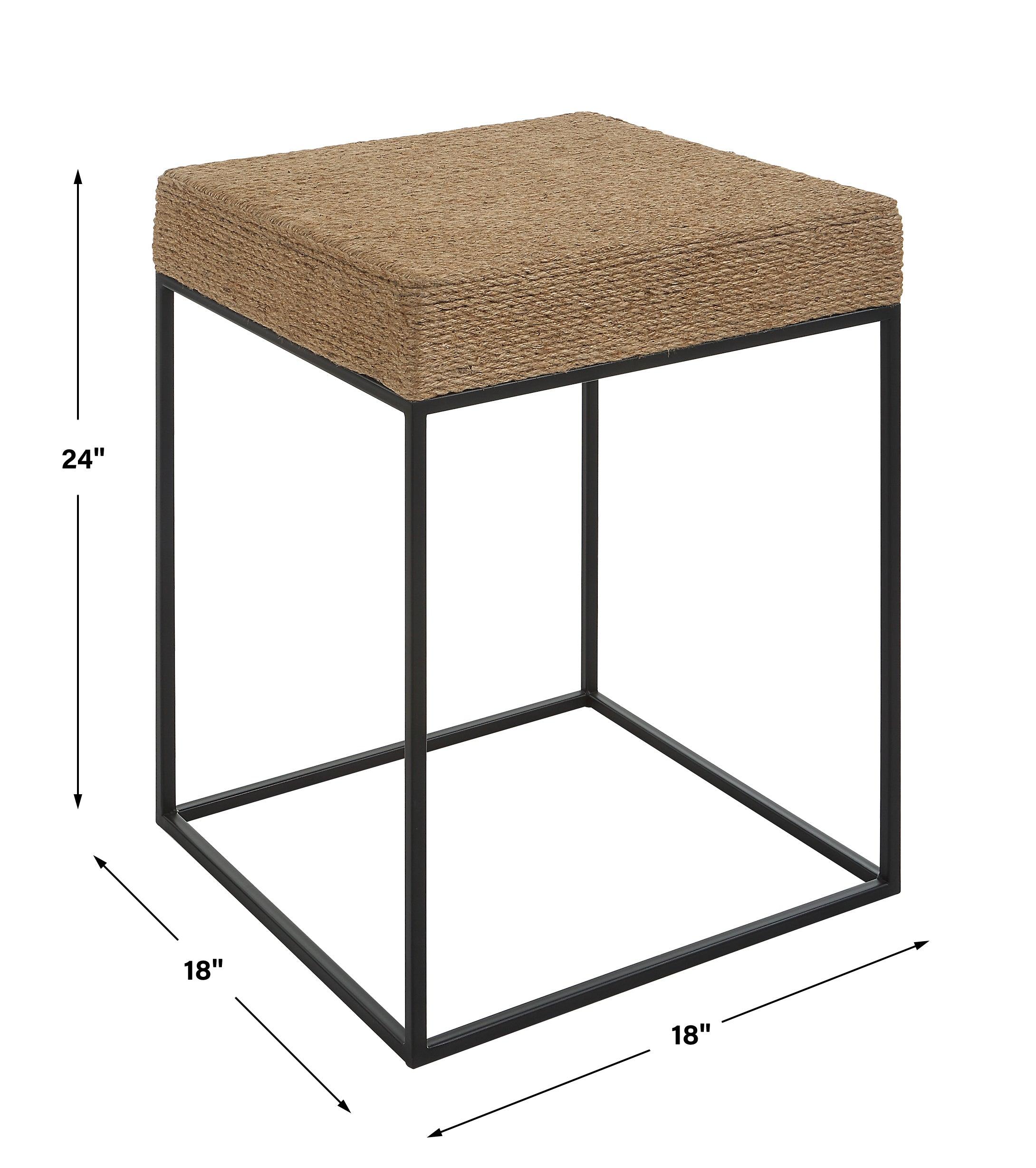 Laramie Rustic Rope Accent Table - Frankwebs