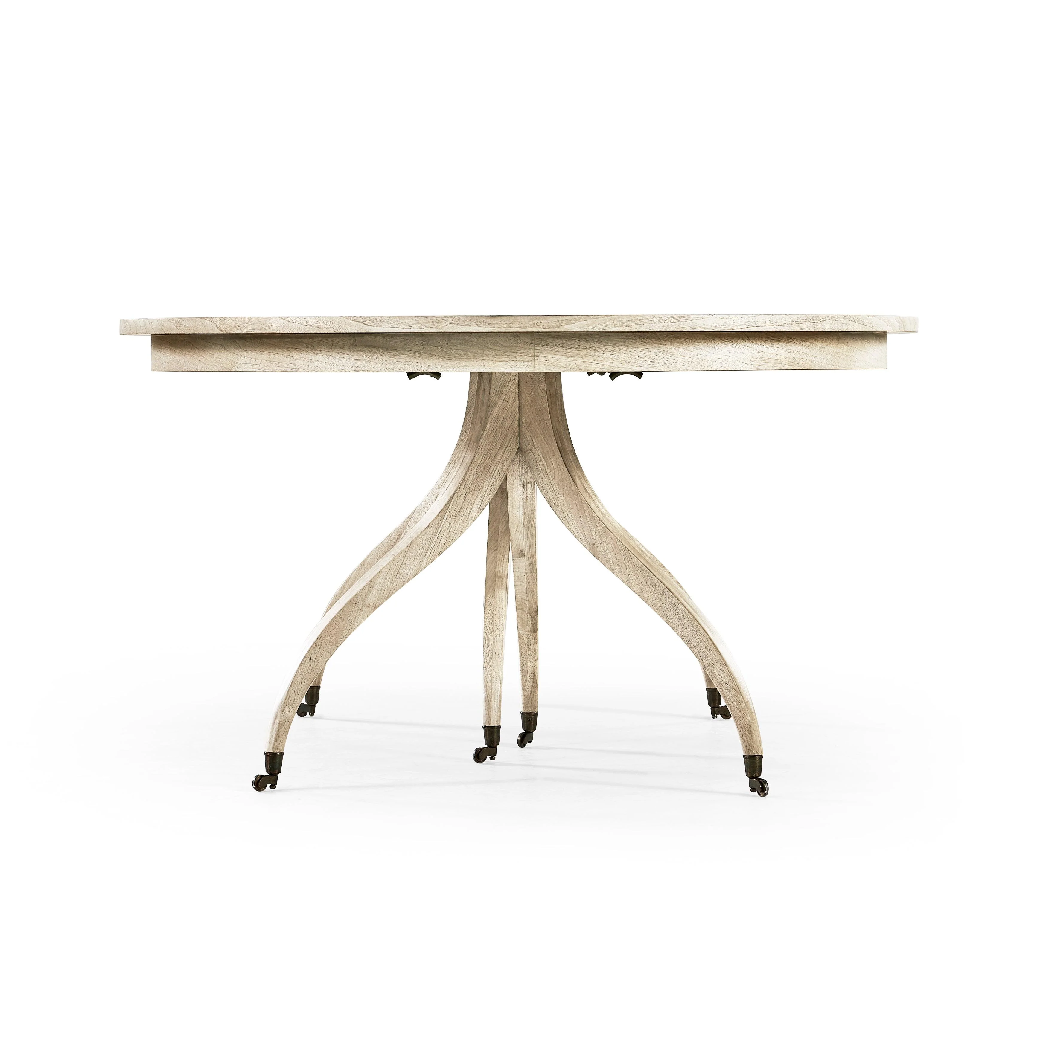 Timeless Solar Spider Leg Dining Table in Bleached Walnut - Frankwebs