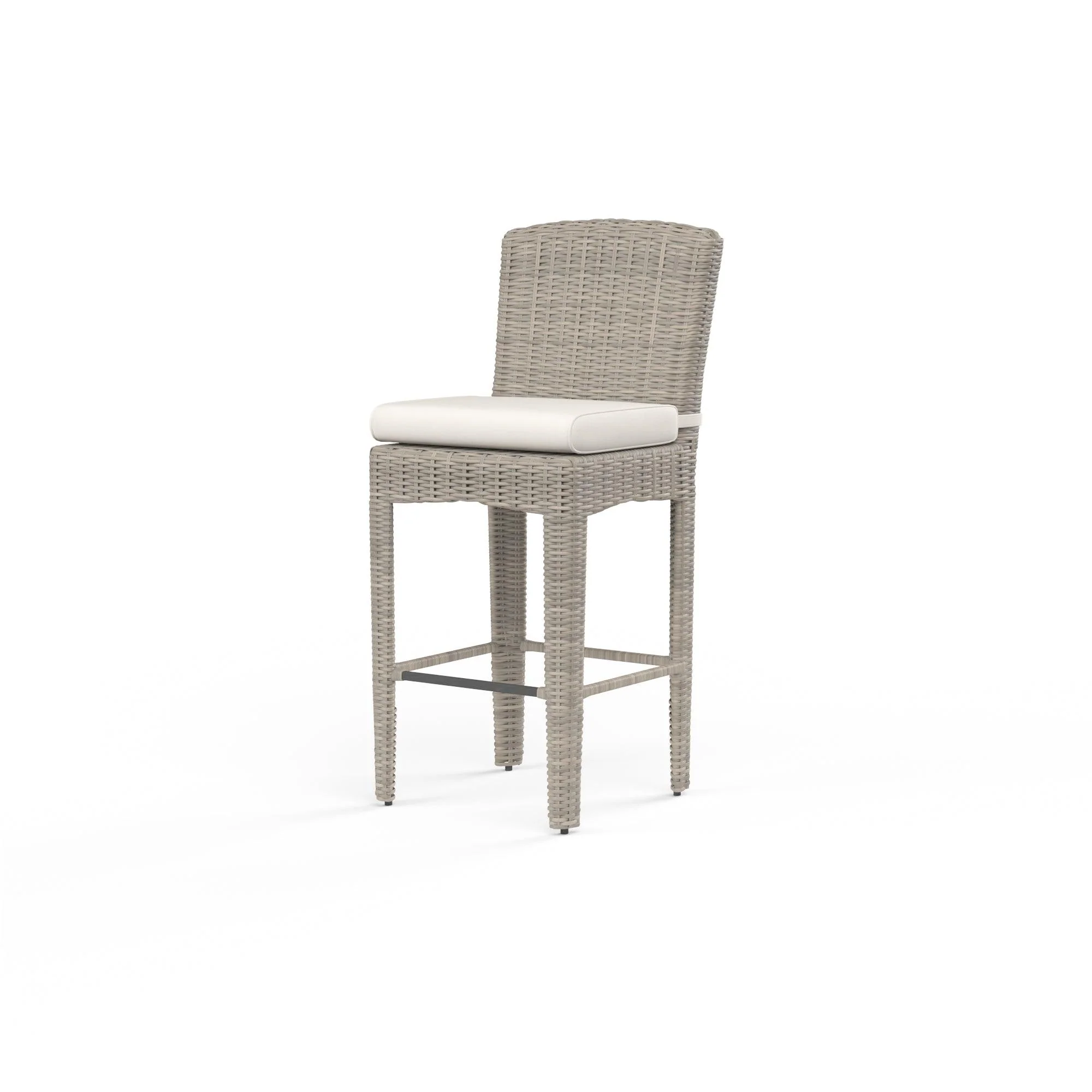 Manhattan Barstool in Linen Canvas w/ Self Welt - Frankwebs