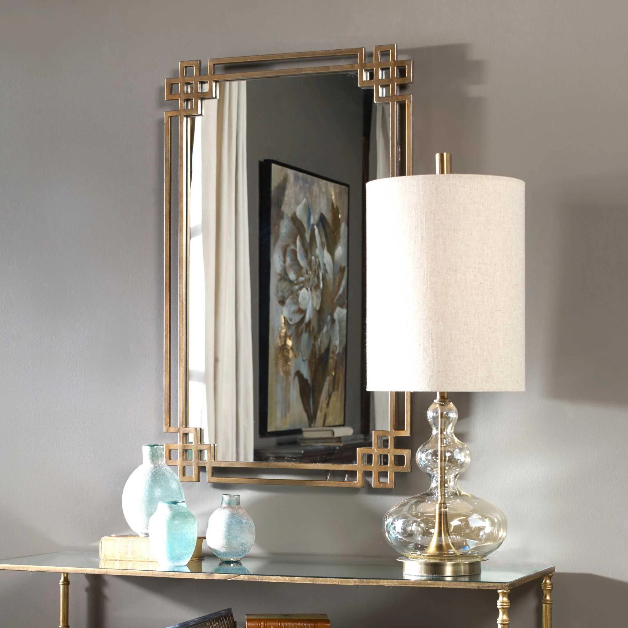DEVOLL ANTIQUE GOLD MIRROR - Frankwebs