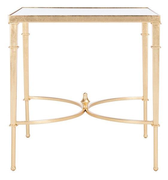 MENDEZ GOLD LEAF ACCENT TABLE - Frankwebs